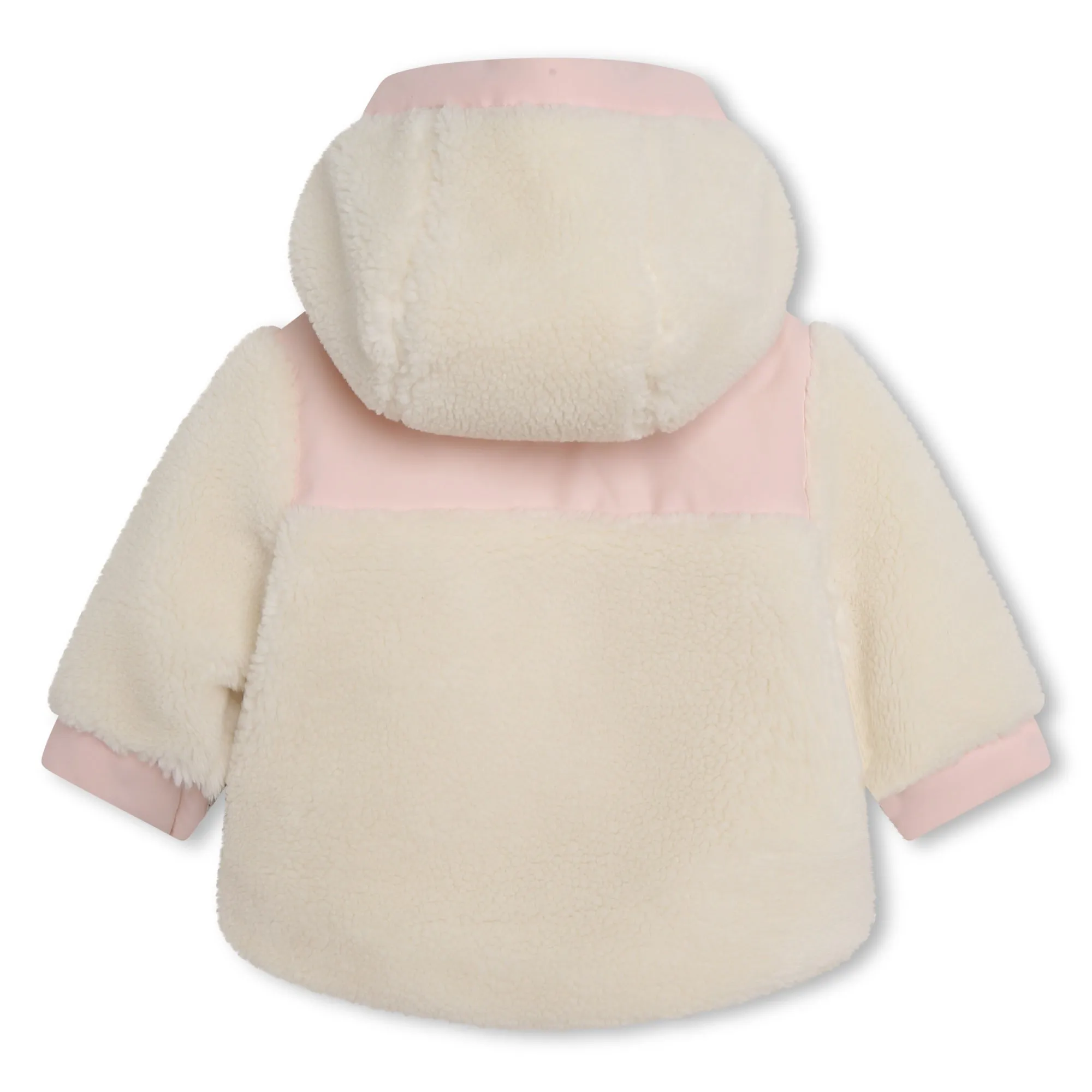 Ivory Colorblock Fleece Jacket