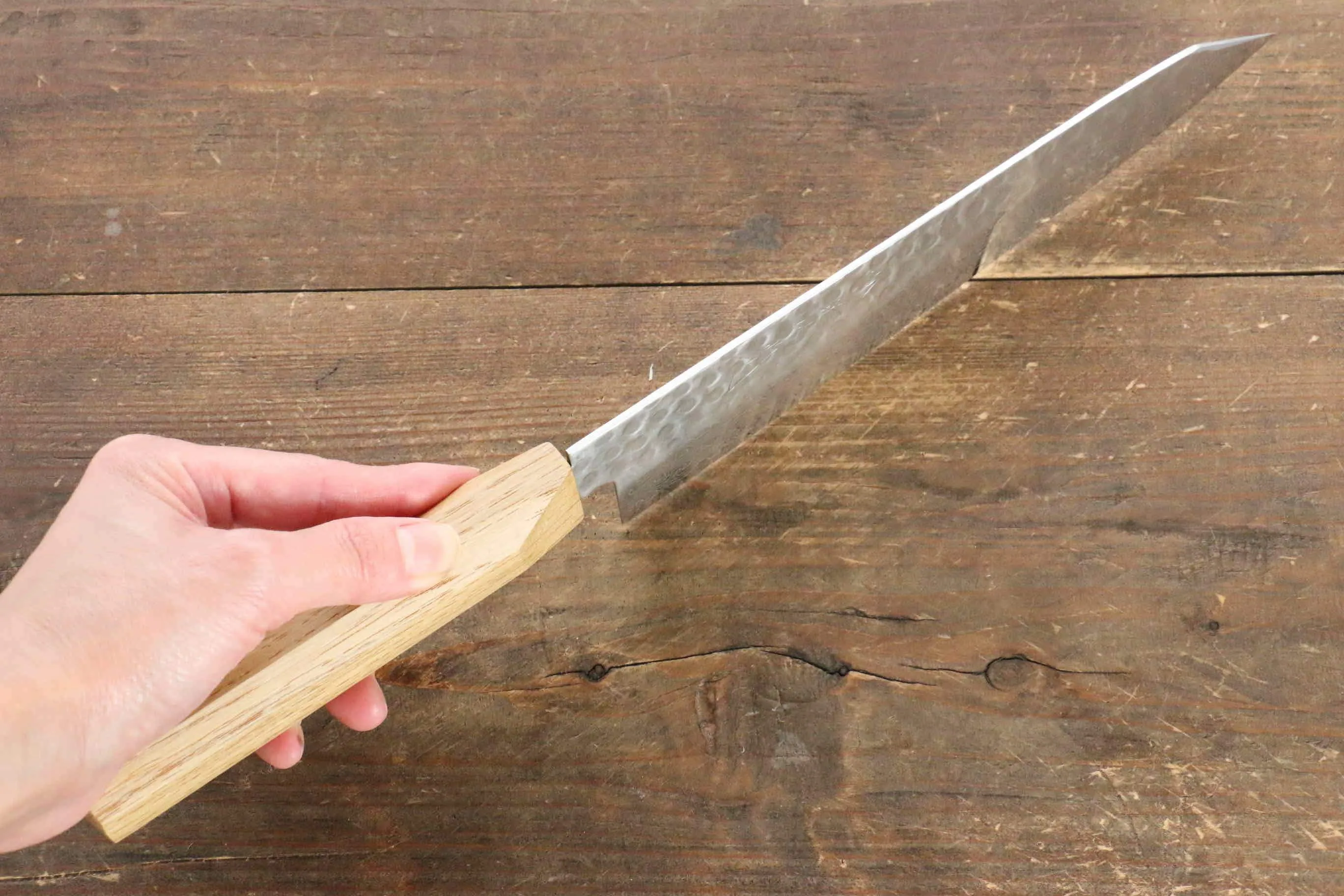 Jikko VG10 17 Layer Gyuto  200mm Oak Handle