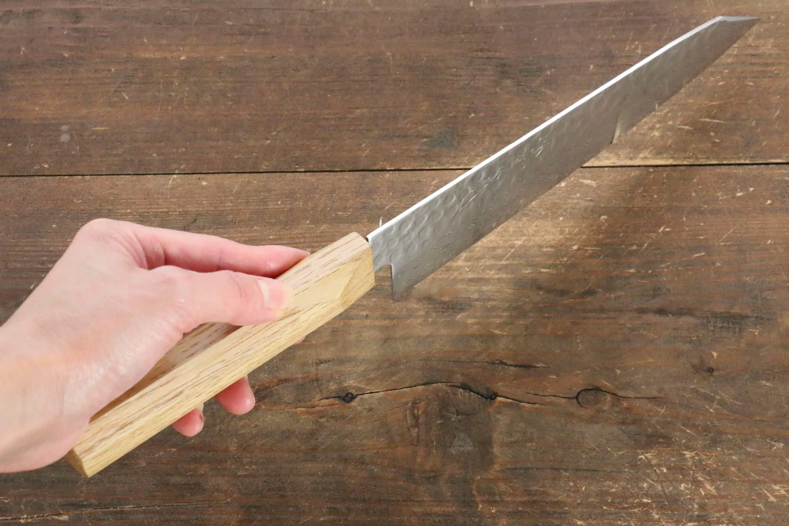Jikko VG10 17 Layer Gyuto  200mm Oak Handle