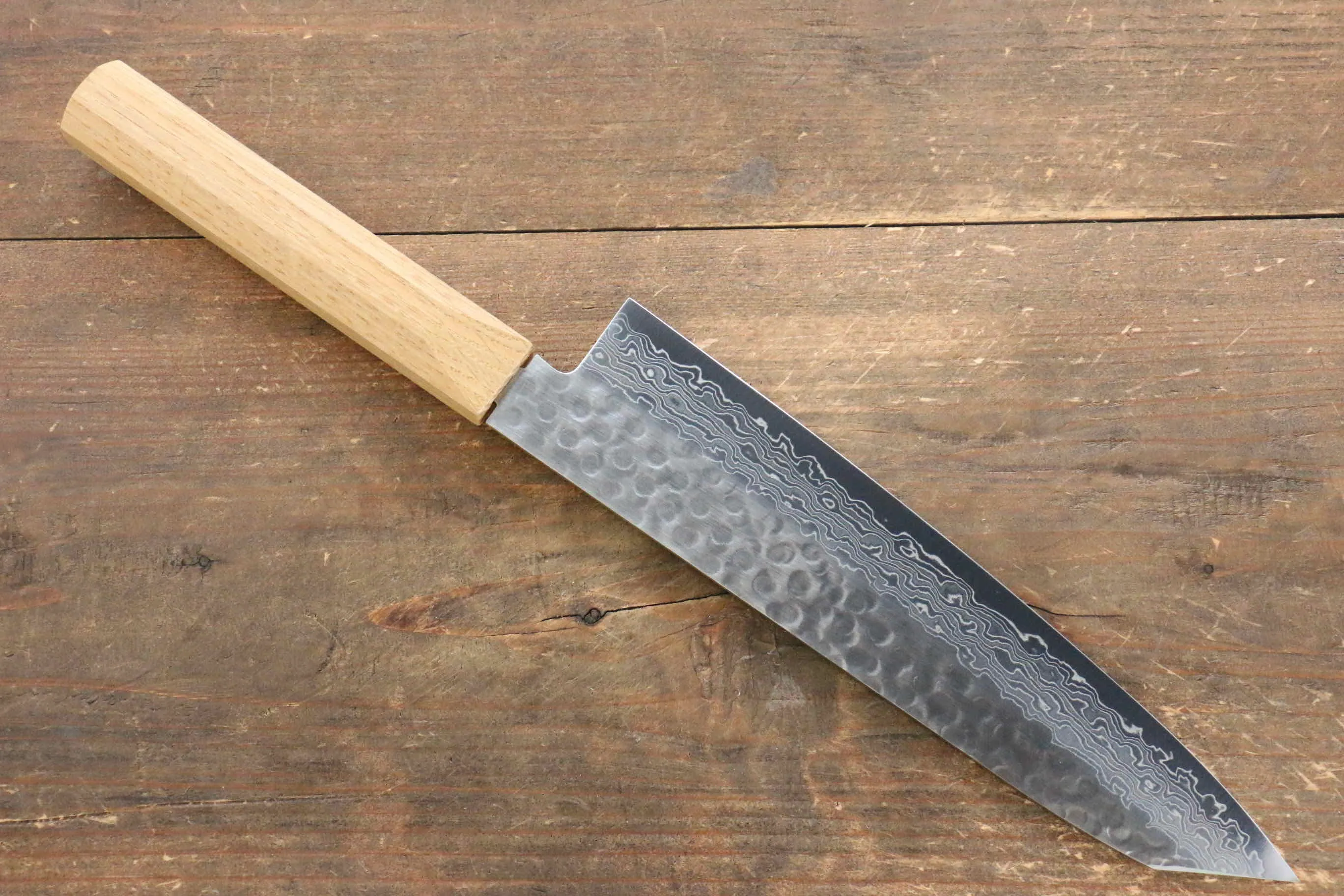 Jikko VG10 17 Layer Gyuto  200mm Oak Handle