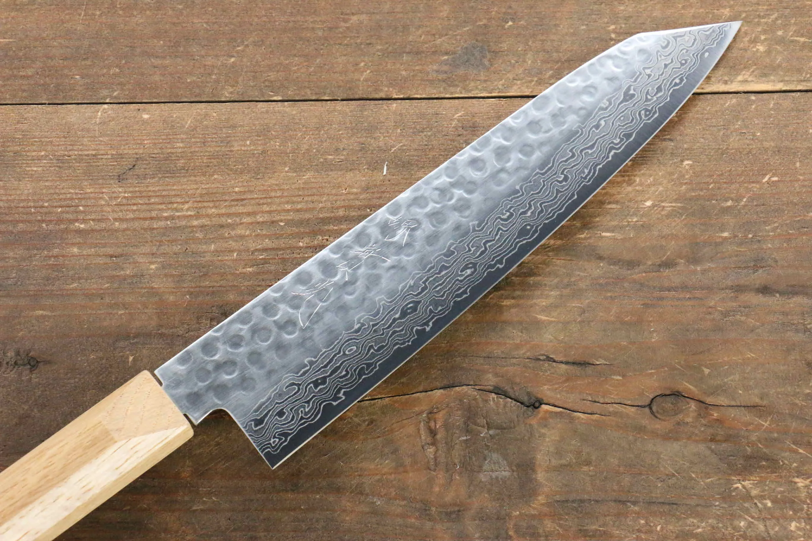 Jikko VG10 17 Layer Gyuto  200mm Oak Handle