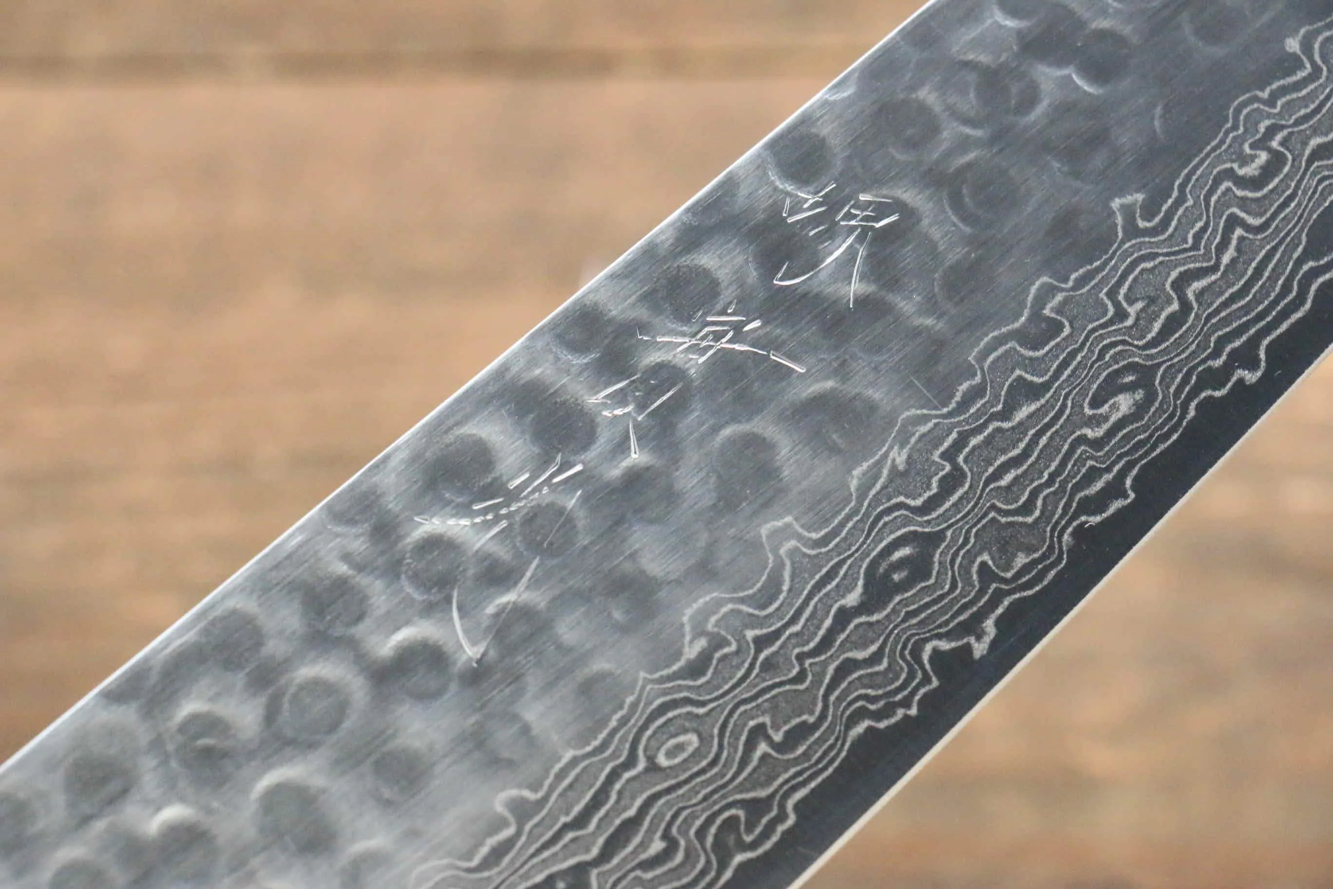 Jikko VG10 17 Layer Gyuto  200mm Oak Handle