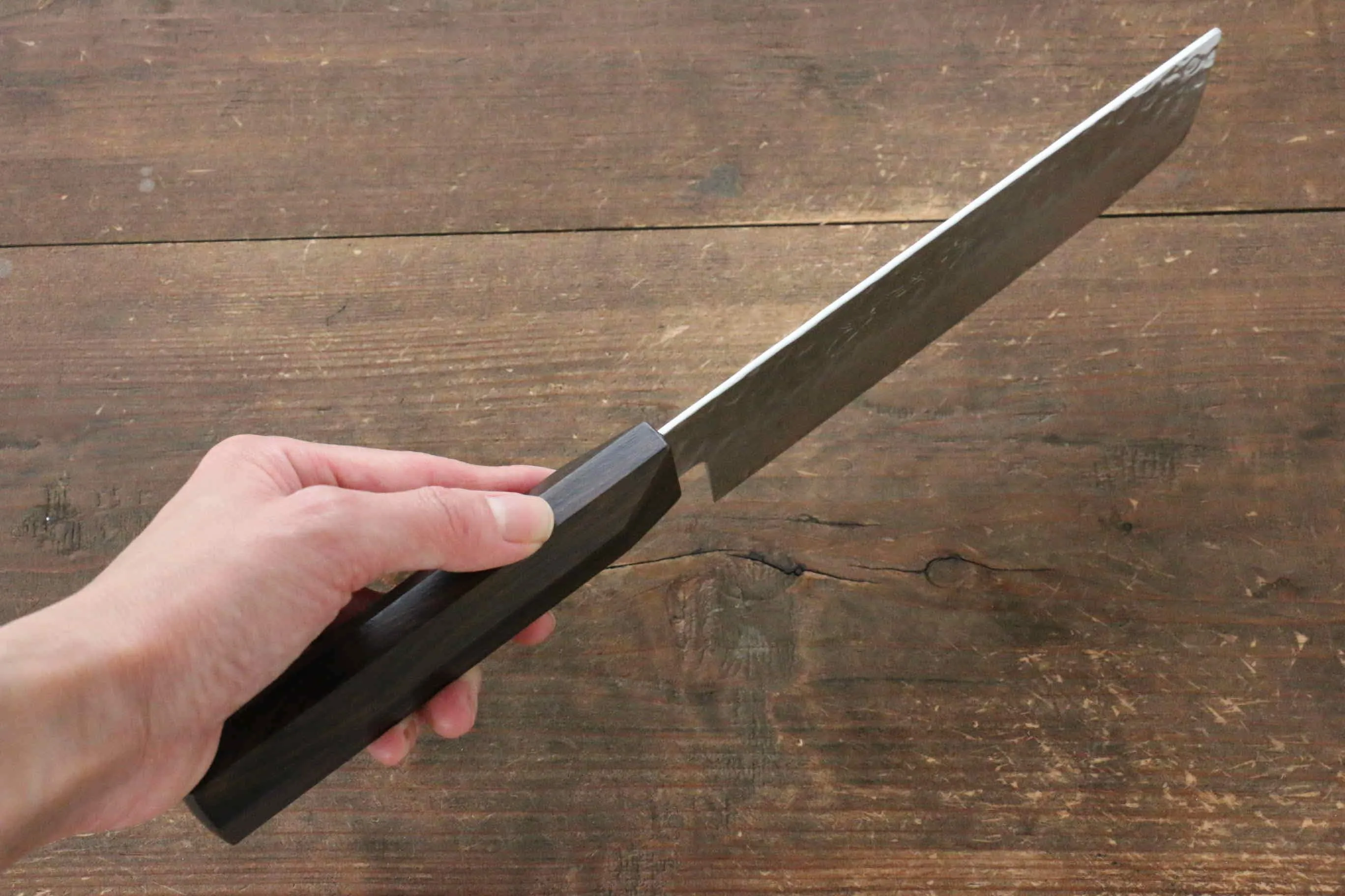 Jikko VG10 17 Layer Usuba  160mm Ebony Wood Handle