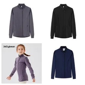 Jollybean Sparkle Glide Girls' Figure Skating Jacket (Fleece or Regular) (120-165/5y-14y )