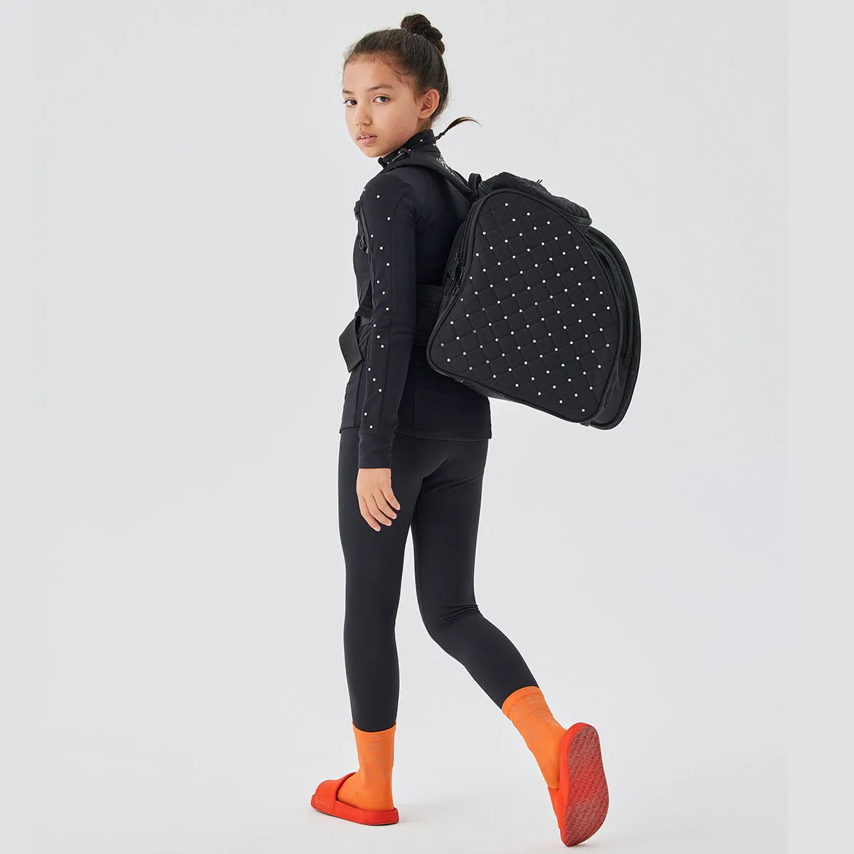 Jollybean Sparkle Glide Girls' Figure Skating Jacket (Fleece or Regular) (120-165/5y-14y )