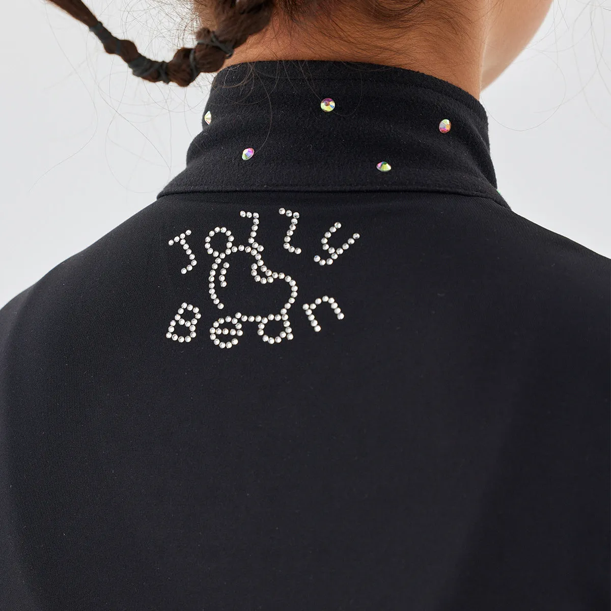 Jollybean Sparkle Glide Girls' Figure Skating Jacket (Fleece or Regular) (120-165/5y-14y )