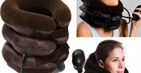 K Kudos 3 Layer Neck Traction Device Effective and Fast Relief Neck Pain Inflatable Neck Stretcher Collar Device For Men
