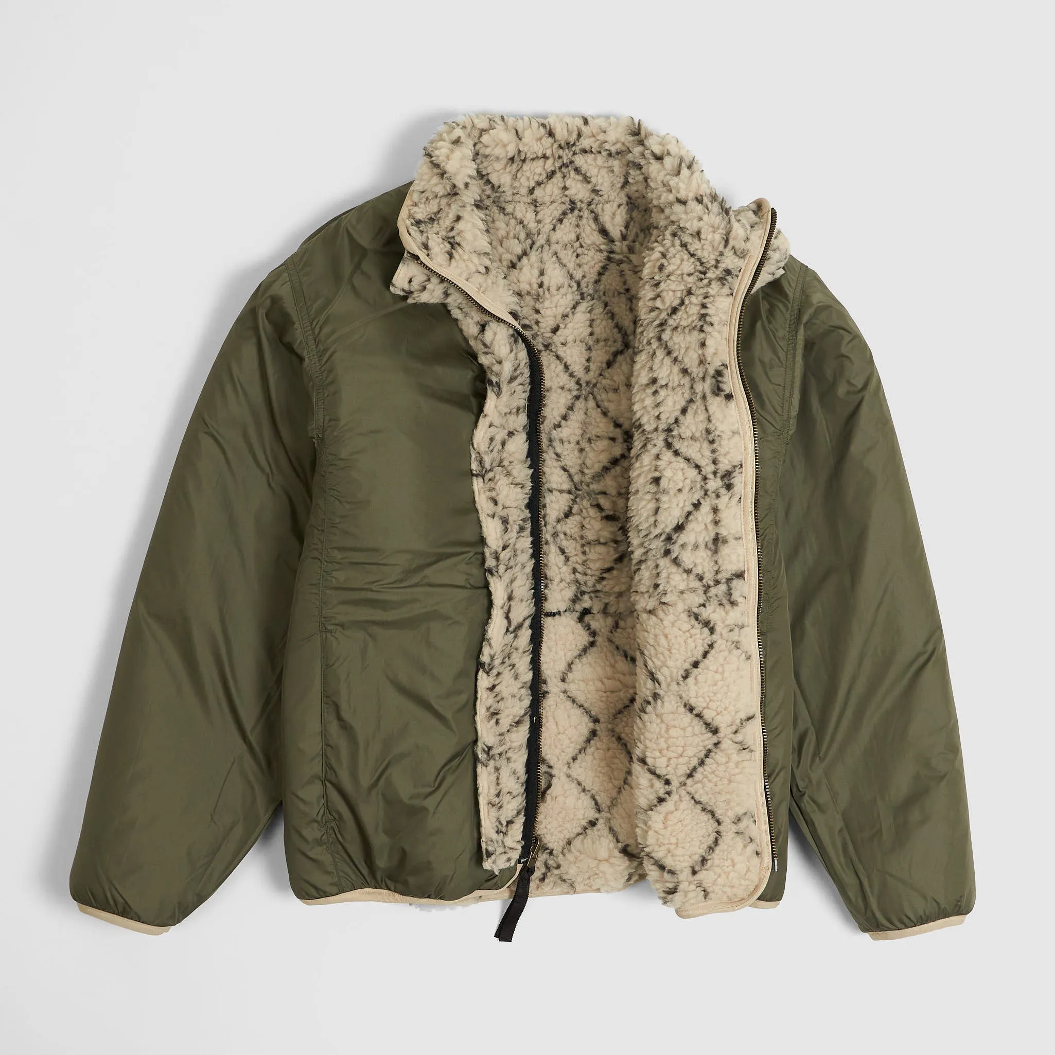 Kapital Reversible Dogi Sashiko Boa Fleece Outdoor Jacket