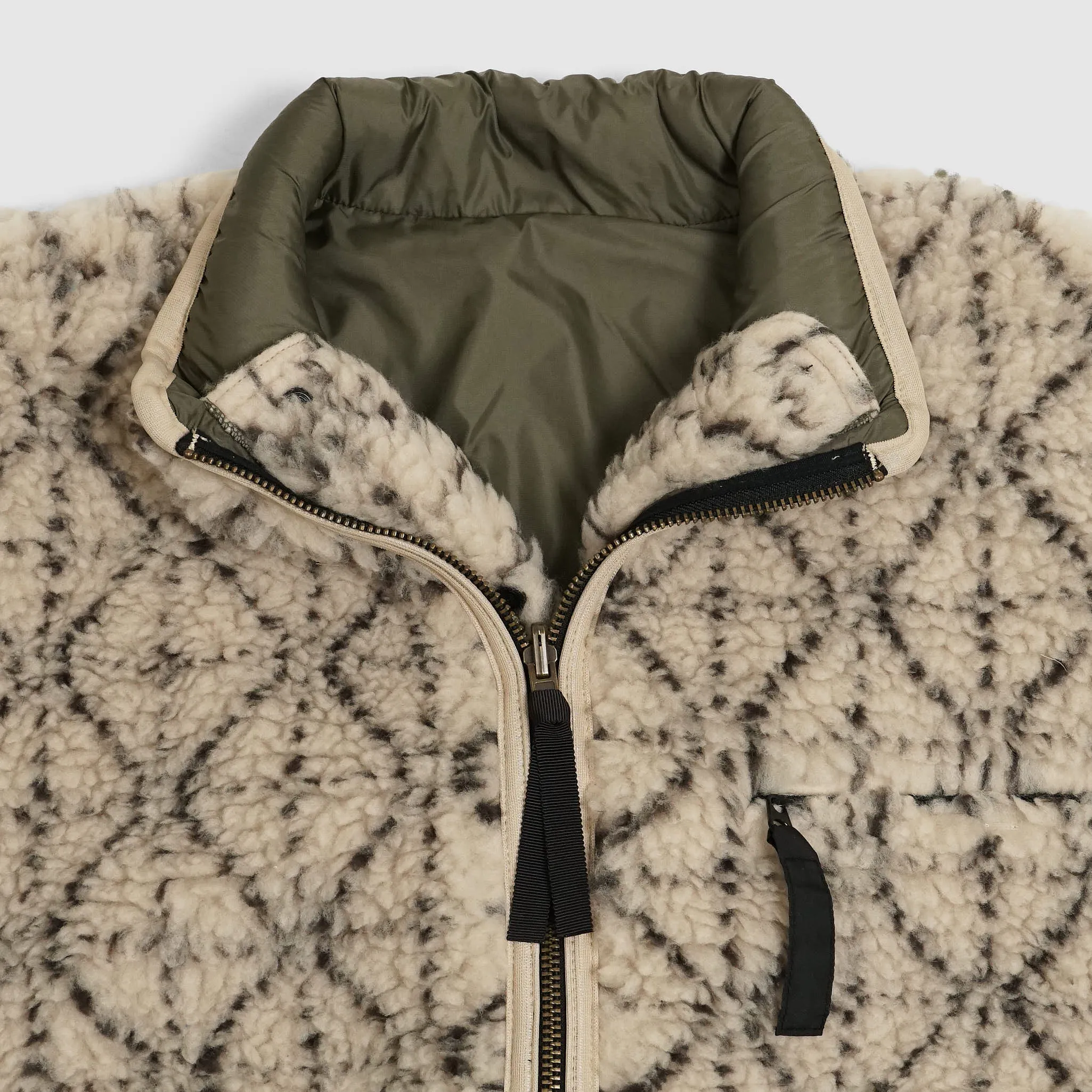 Kapital Reversible Dogi Sashiko Boa Fleece Outdoor Jacket