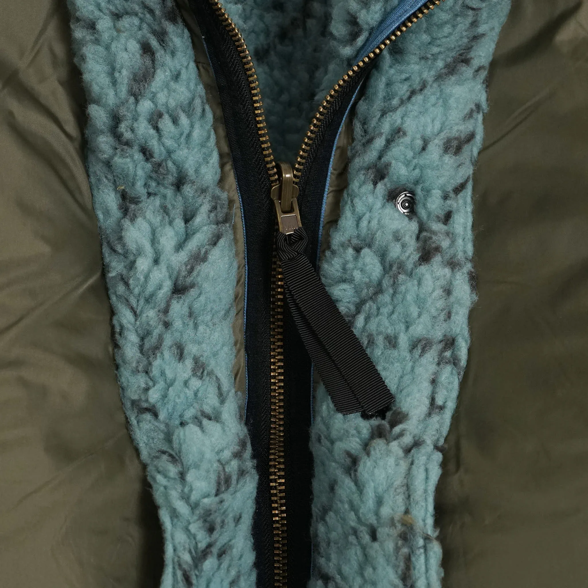 Kapital Reversible Dogi Sashiko Boa Fleece Outdoor Jacket