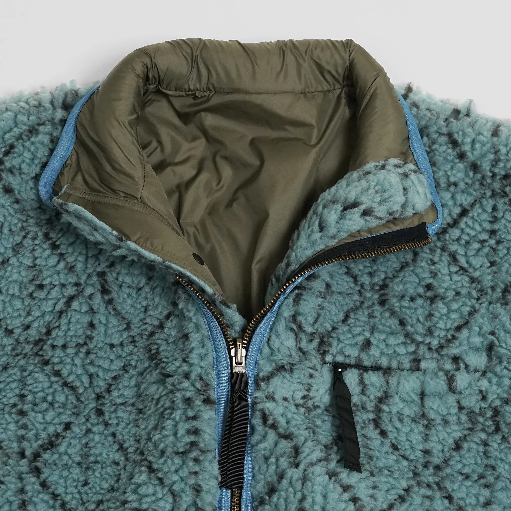 Kapital Reversible Dogi Sashiko Boa Fleece Outdoor Jacket