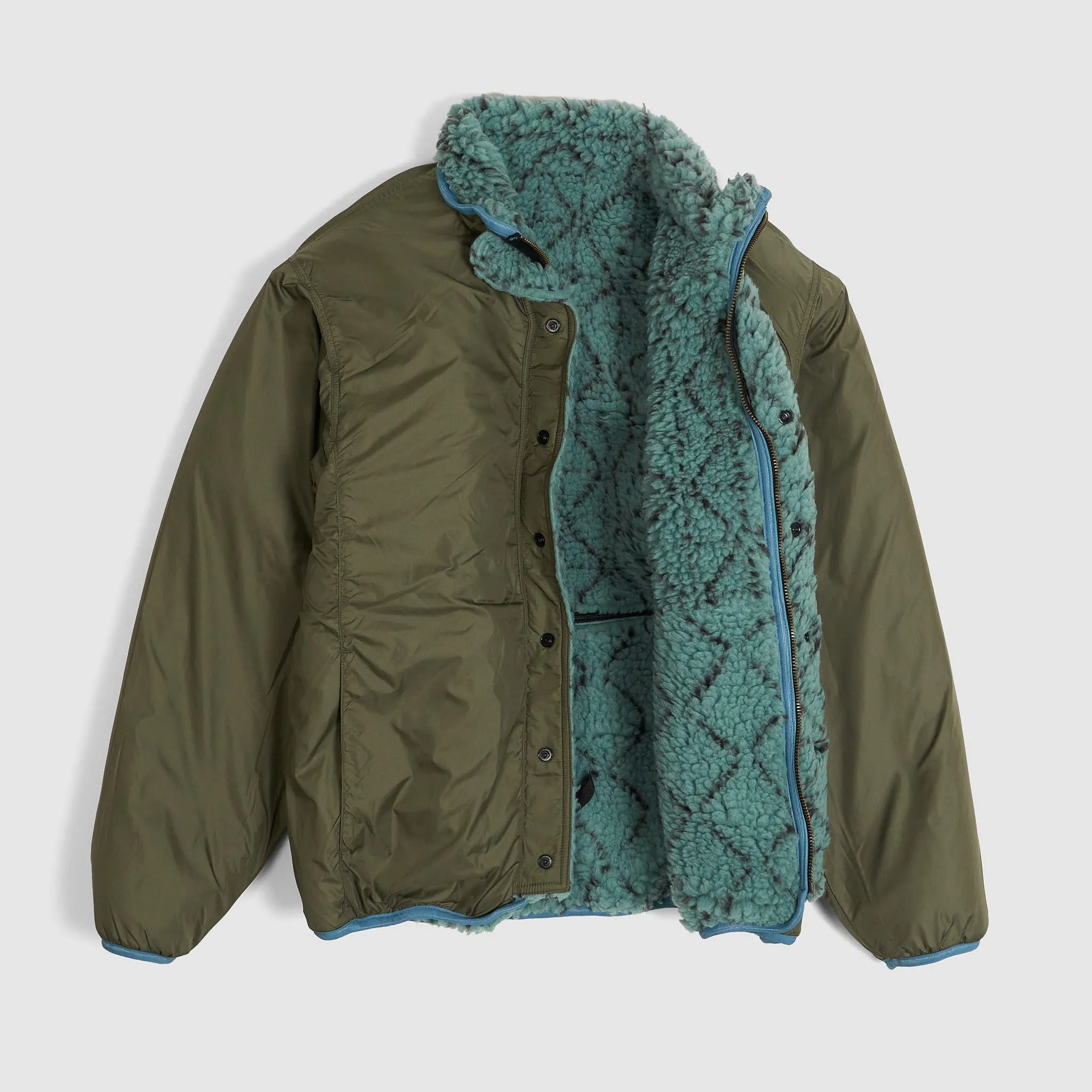 Kapital Reversible Dogi Sashiko Boa Fleece Outdoor Jacket