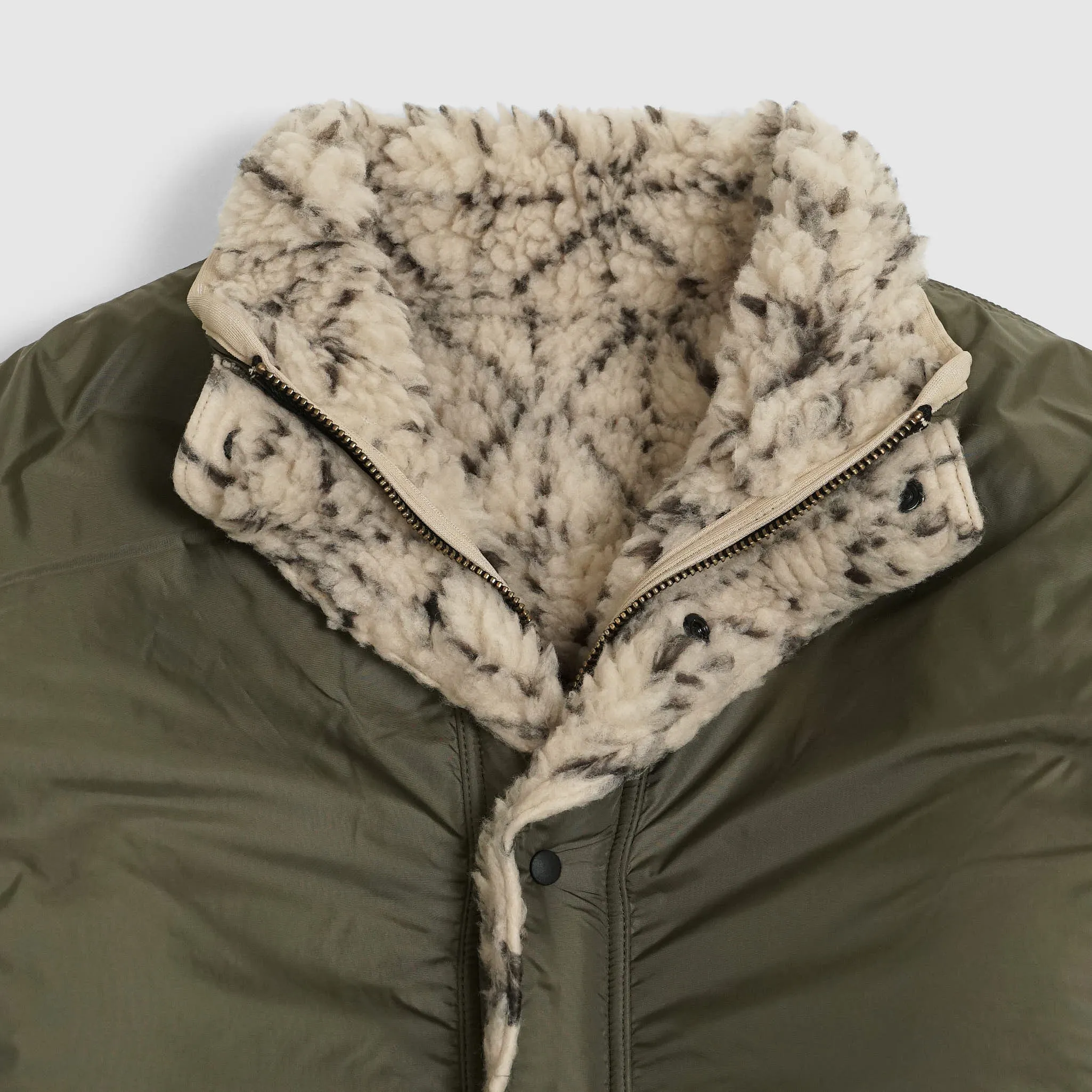 Kapital Reversible Dogi Sashiko Boa Fleece Outdoor Jacket