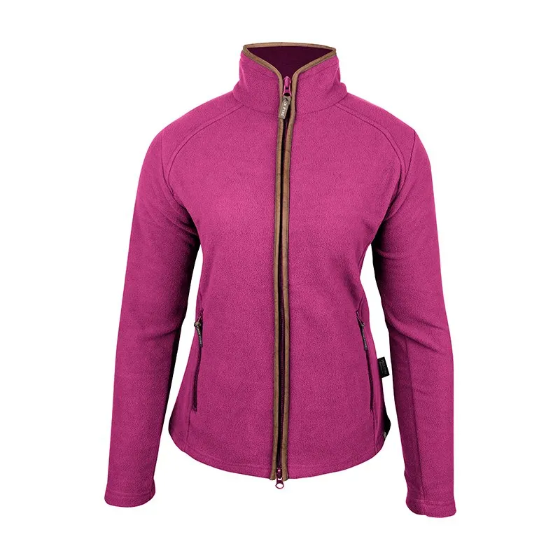 Ladies Fleece Jacket In Roselle