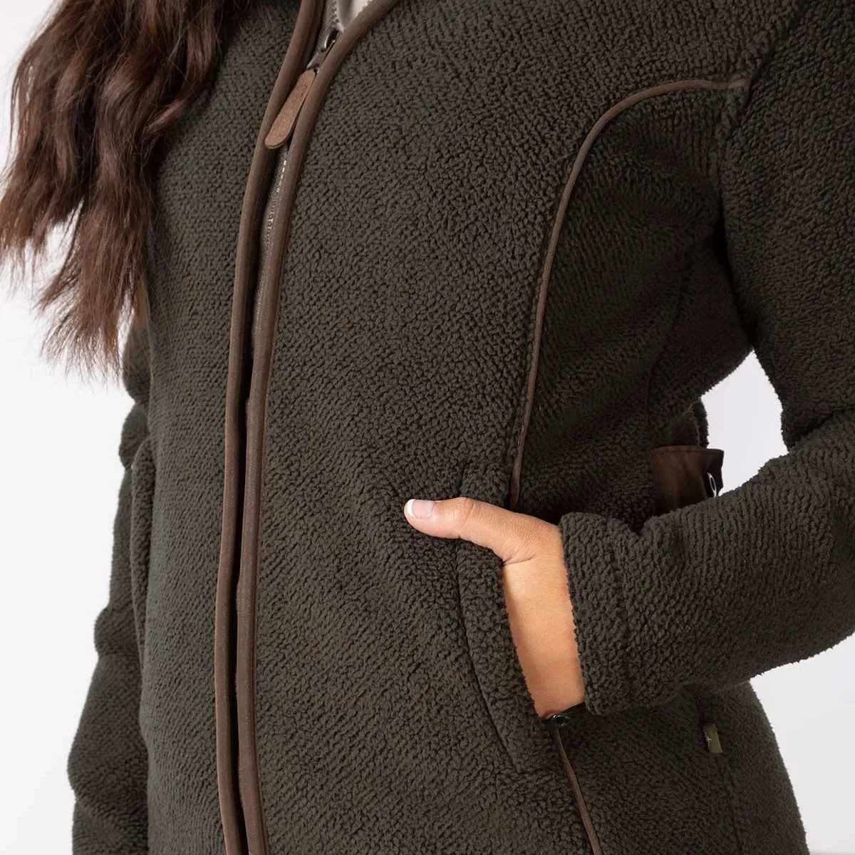 Ladies Fluffy Fleece Jacket