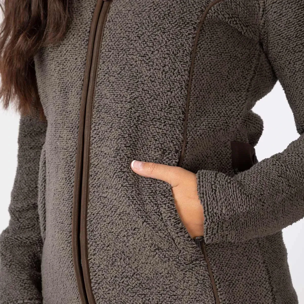 Ladies Fluffy Fleece Jacket