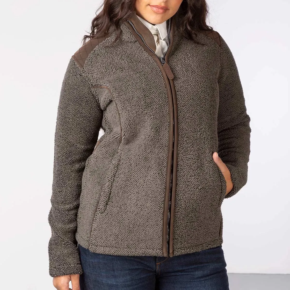 Ladies Fluffy Fleece Jacket