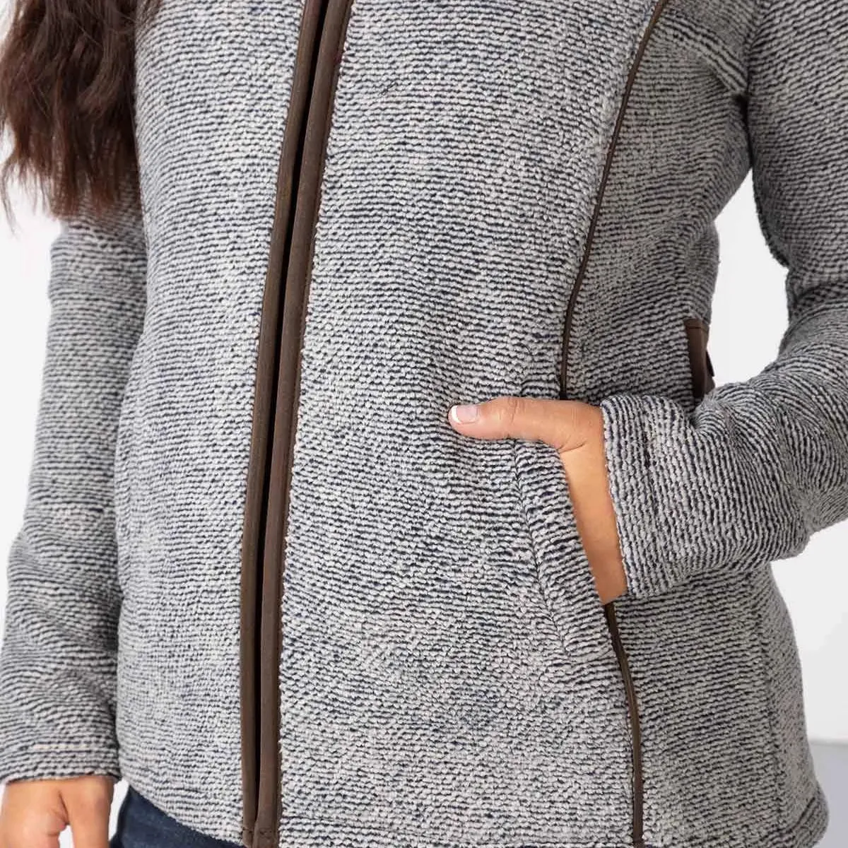 Ladies Fluffy Fleece Jacket