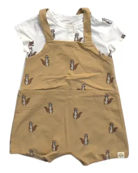 Le Petit Society Animal Overall Set 12M