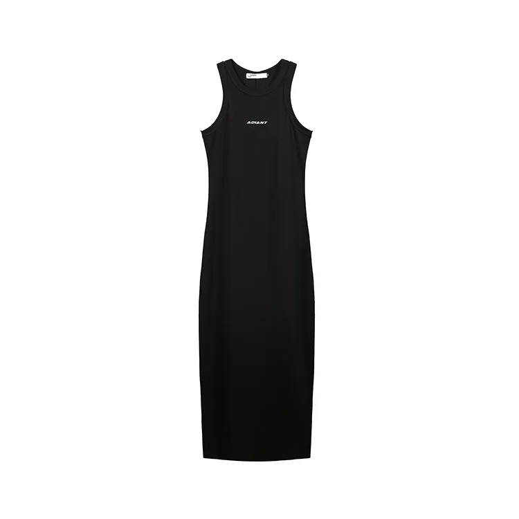 Letter Design Temperament Bodycon Vest Dress