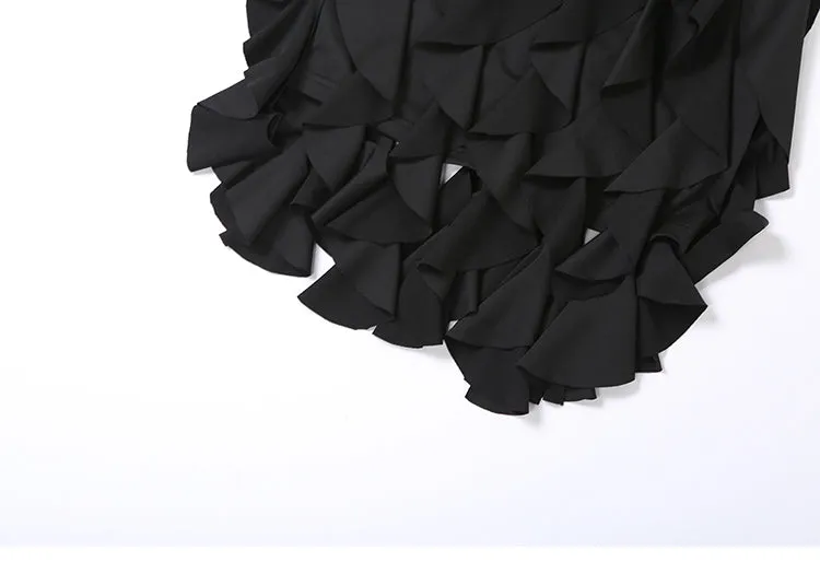 Lexie Black Ruffle Dress