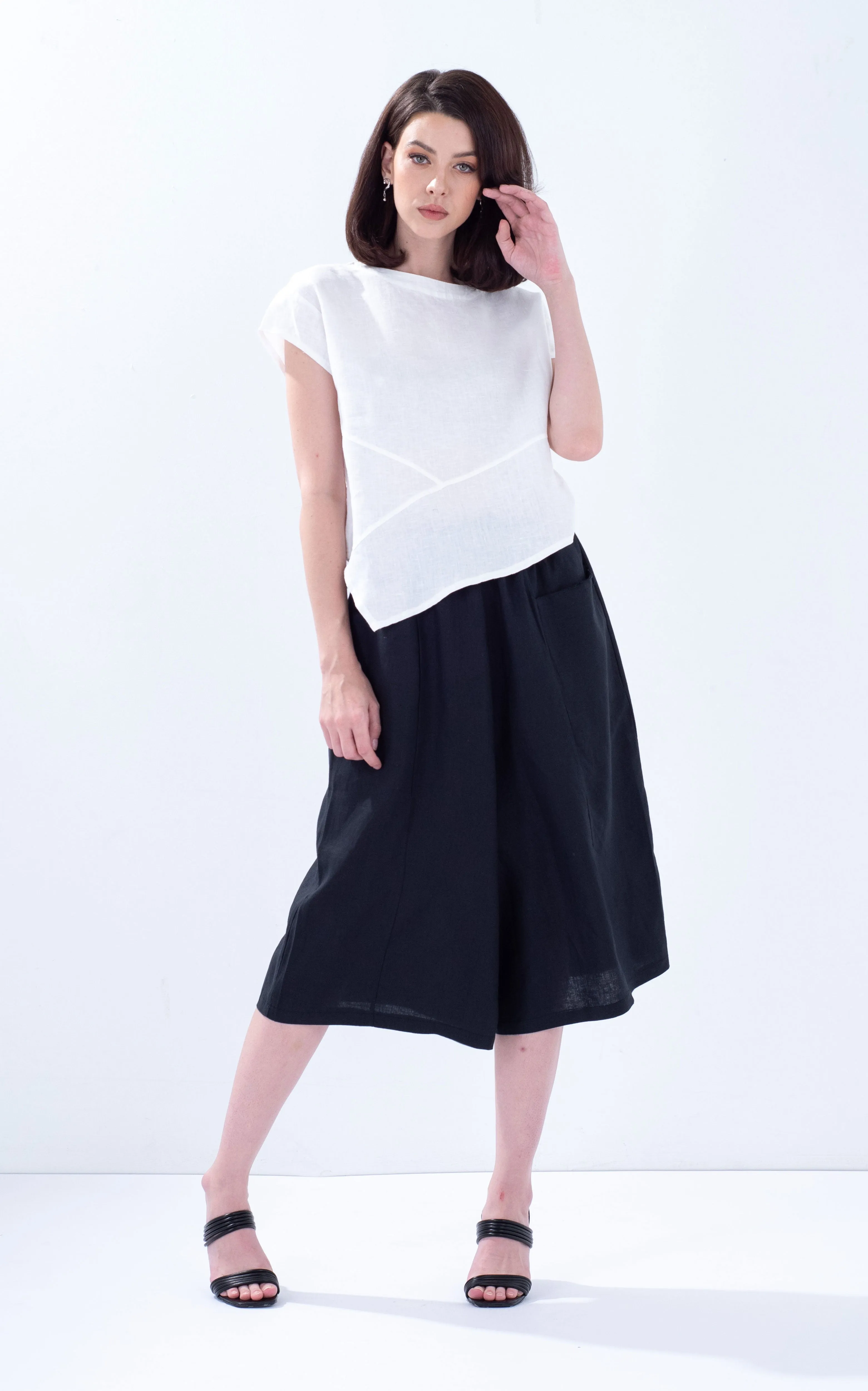 Linen Pocket Culottes