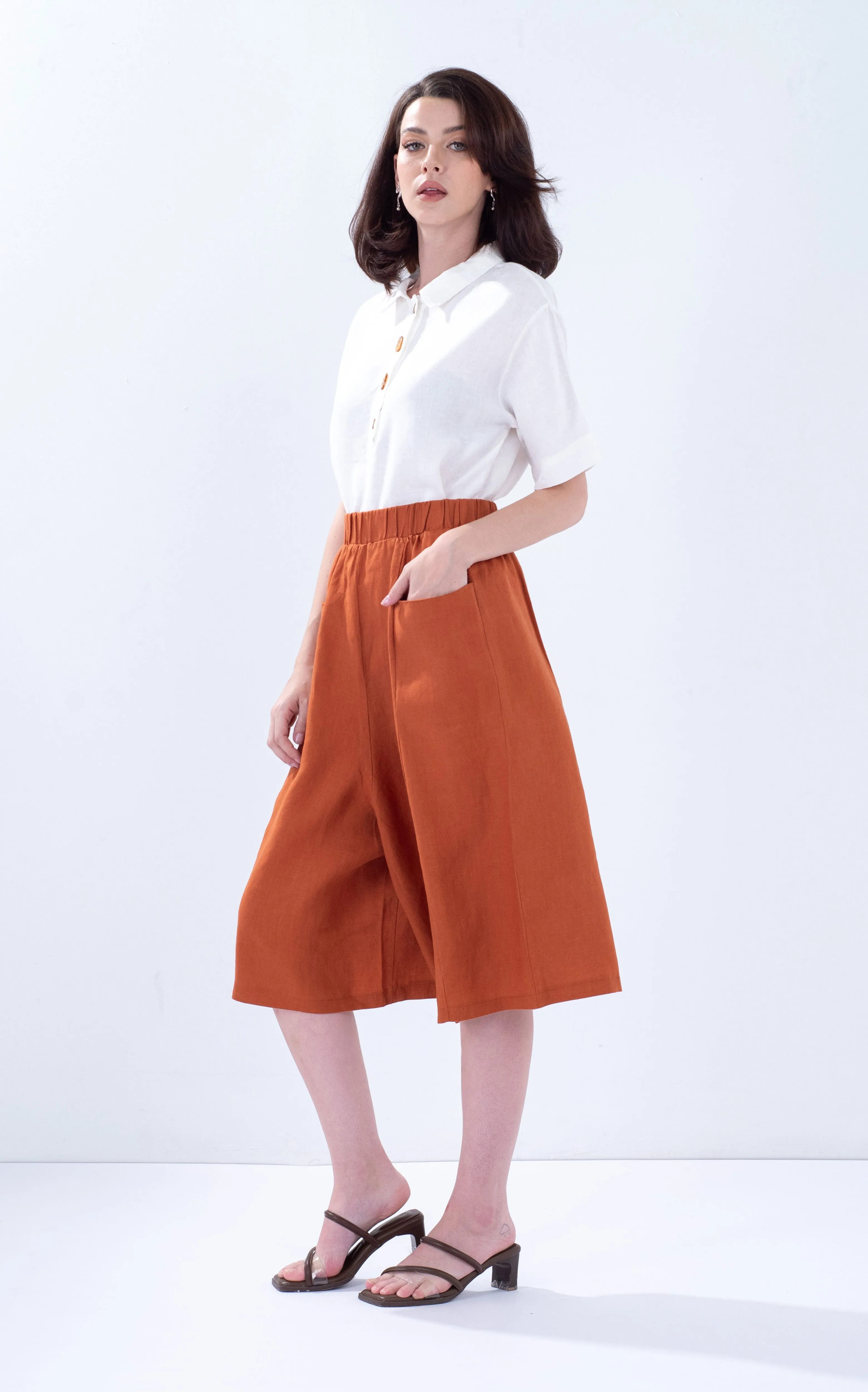 Linen Pocket Culottes