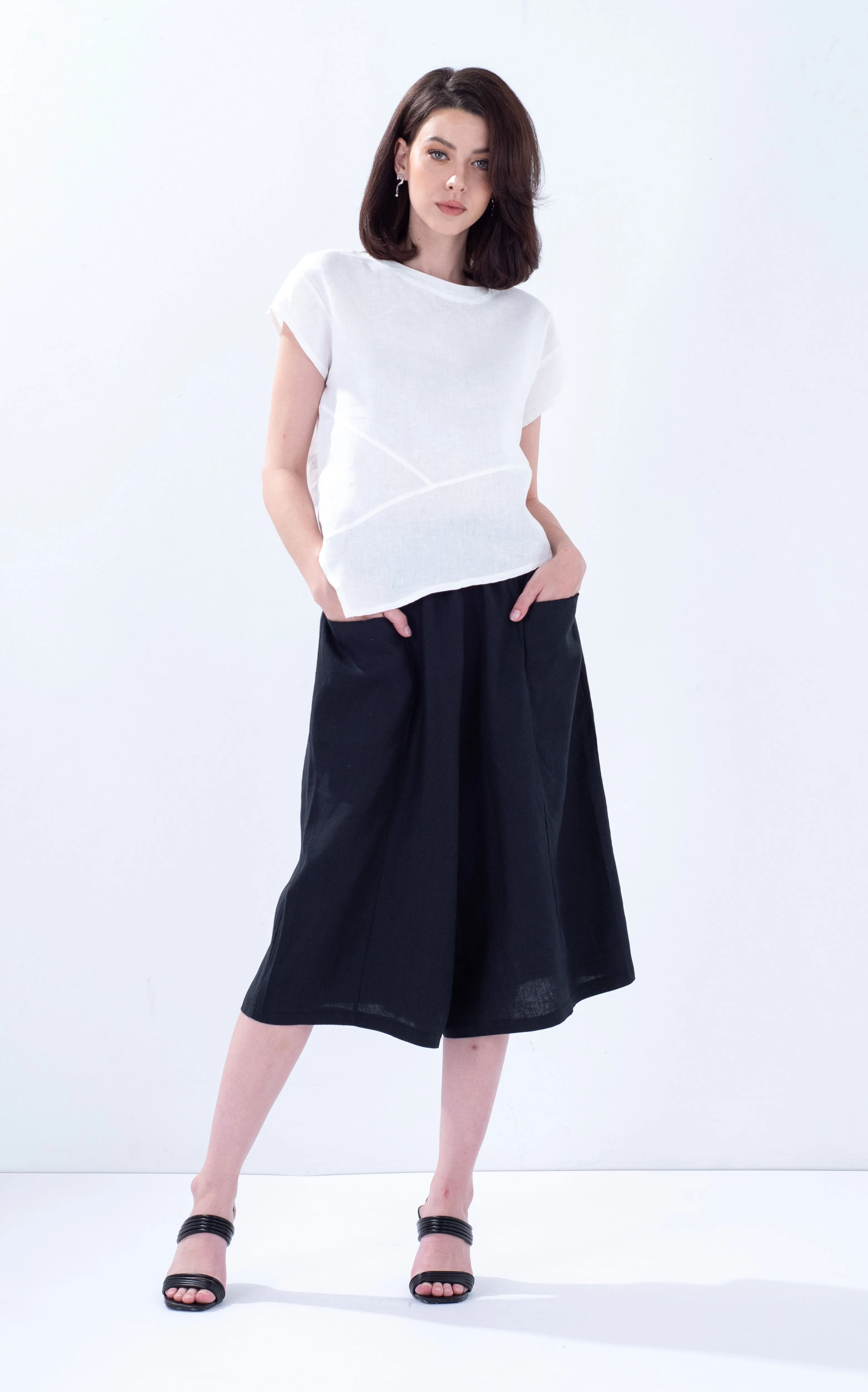 Linen Pocket Culottes