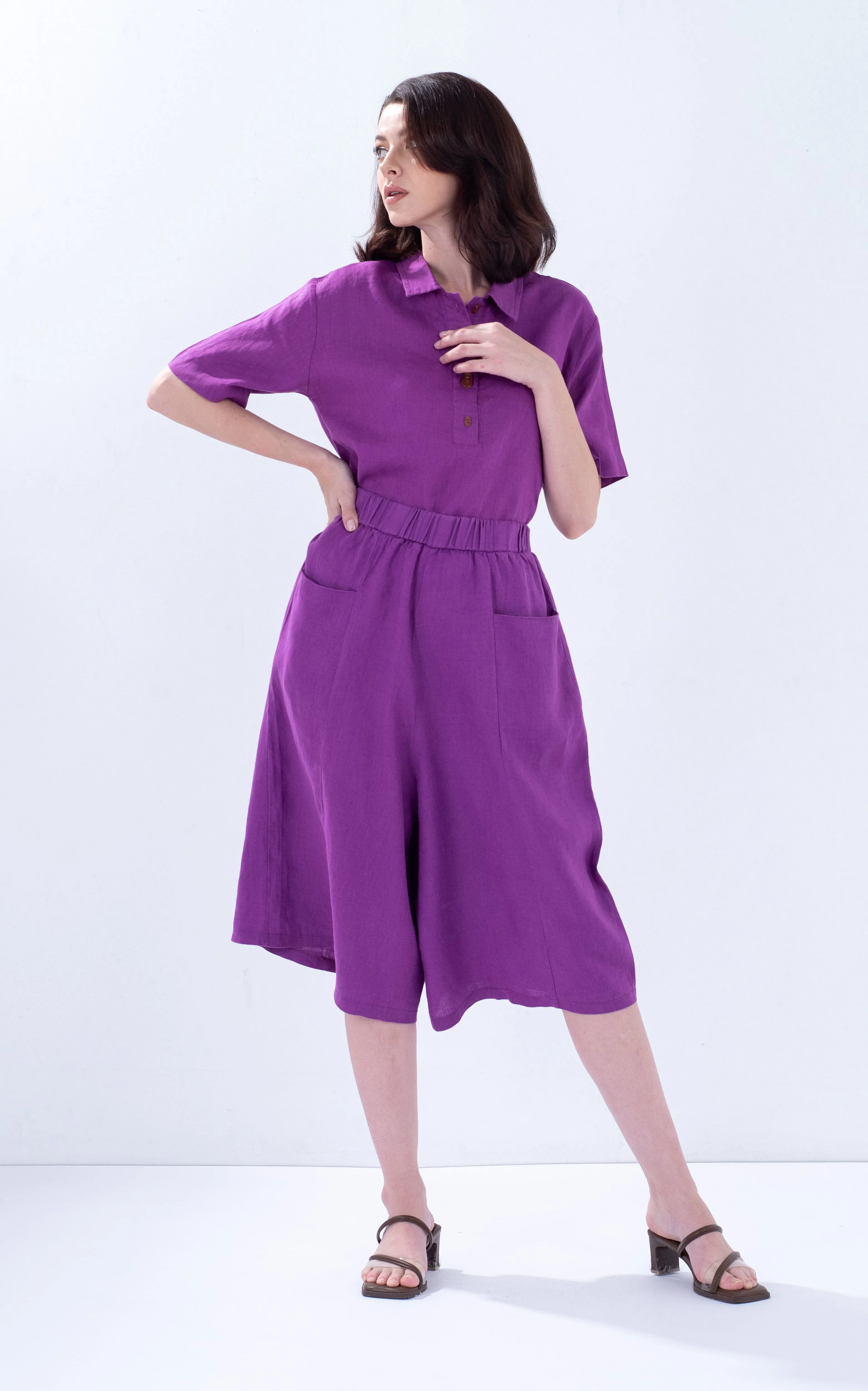 Linen Pocket Culottes