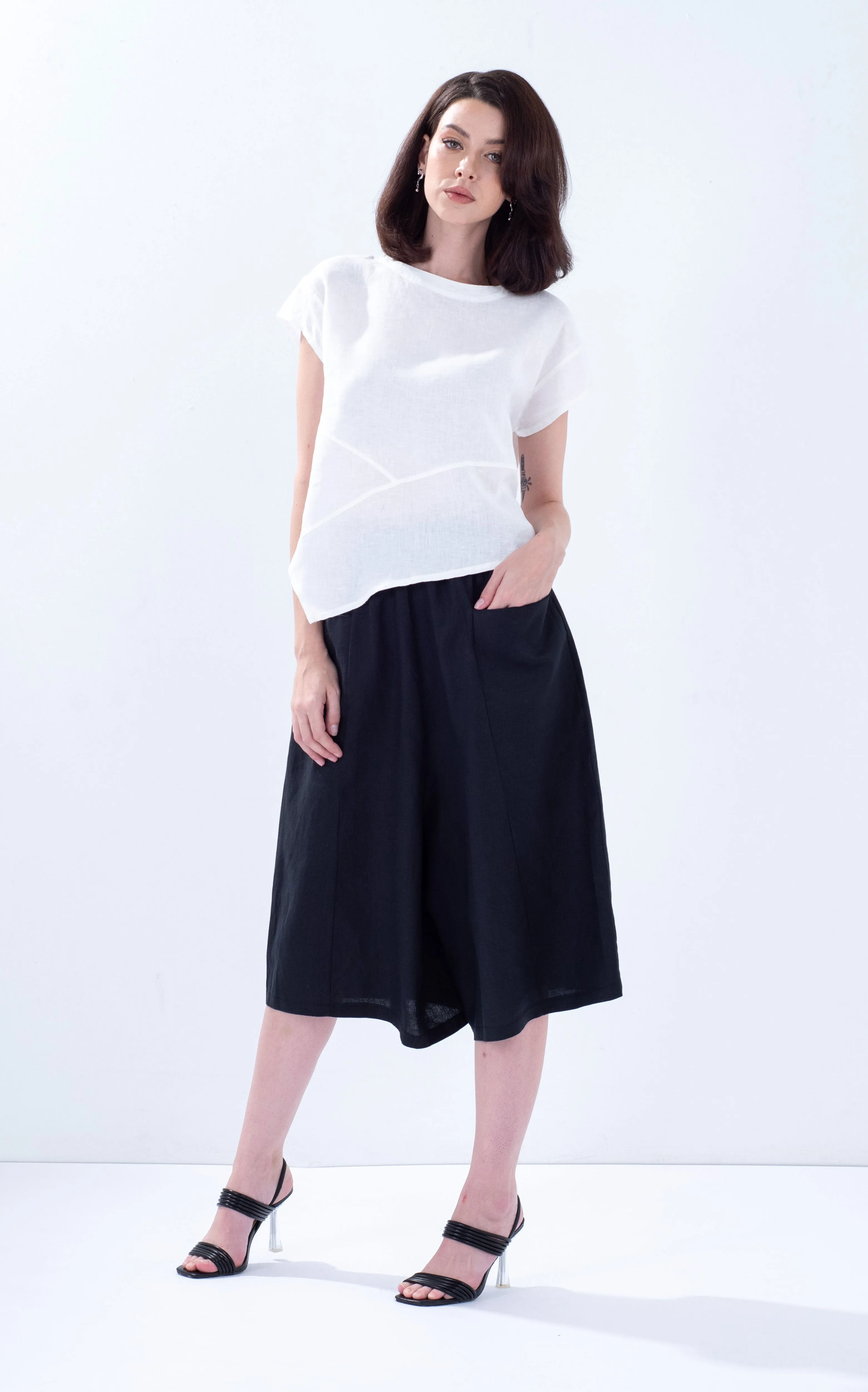 Linen Pocket Culottes