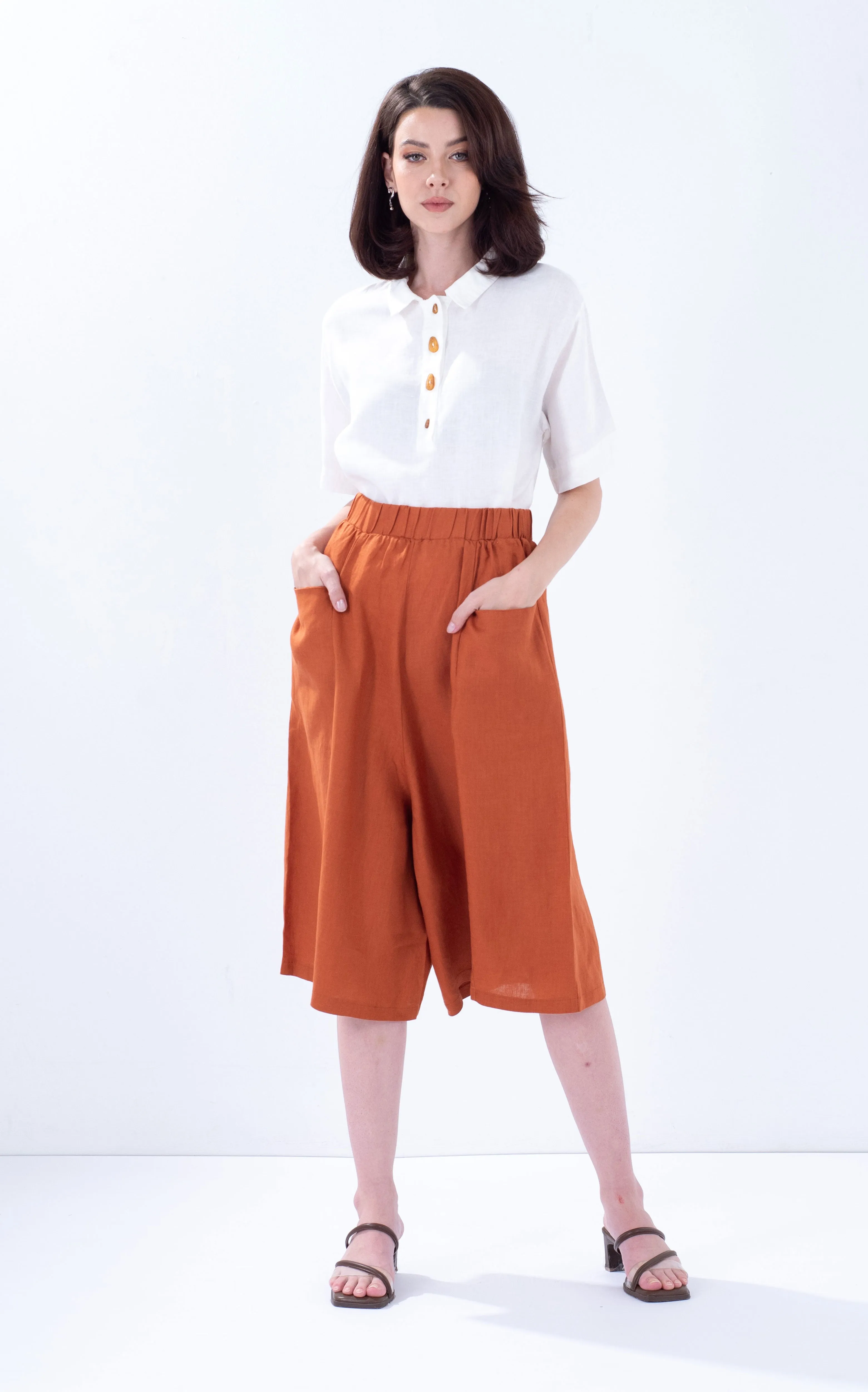 Linen Pocket Culottes