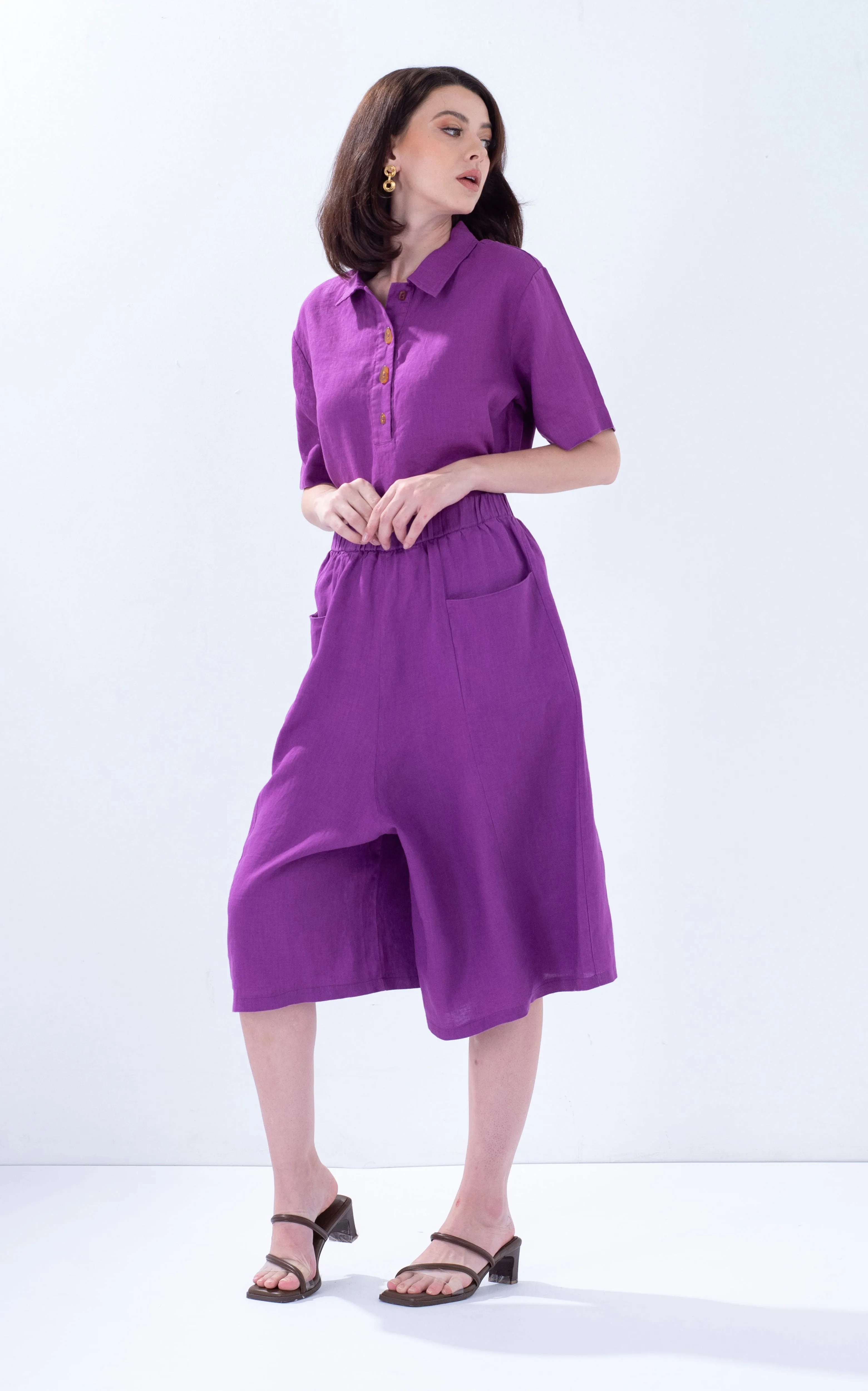 Linen Pocket Culottes