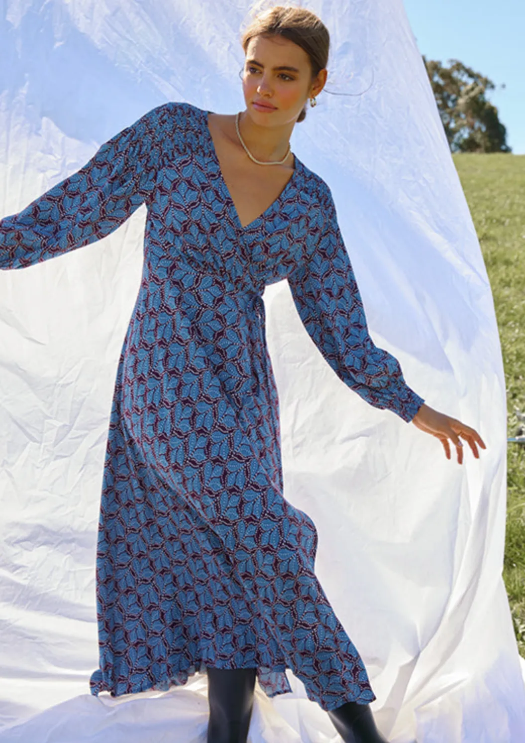 Lolita Wrap Dress - Boysenberry