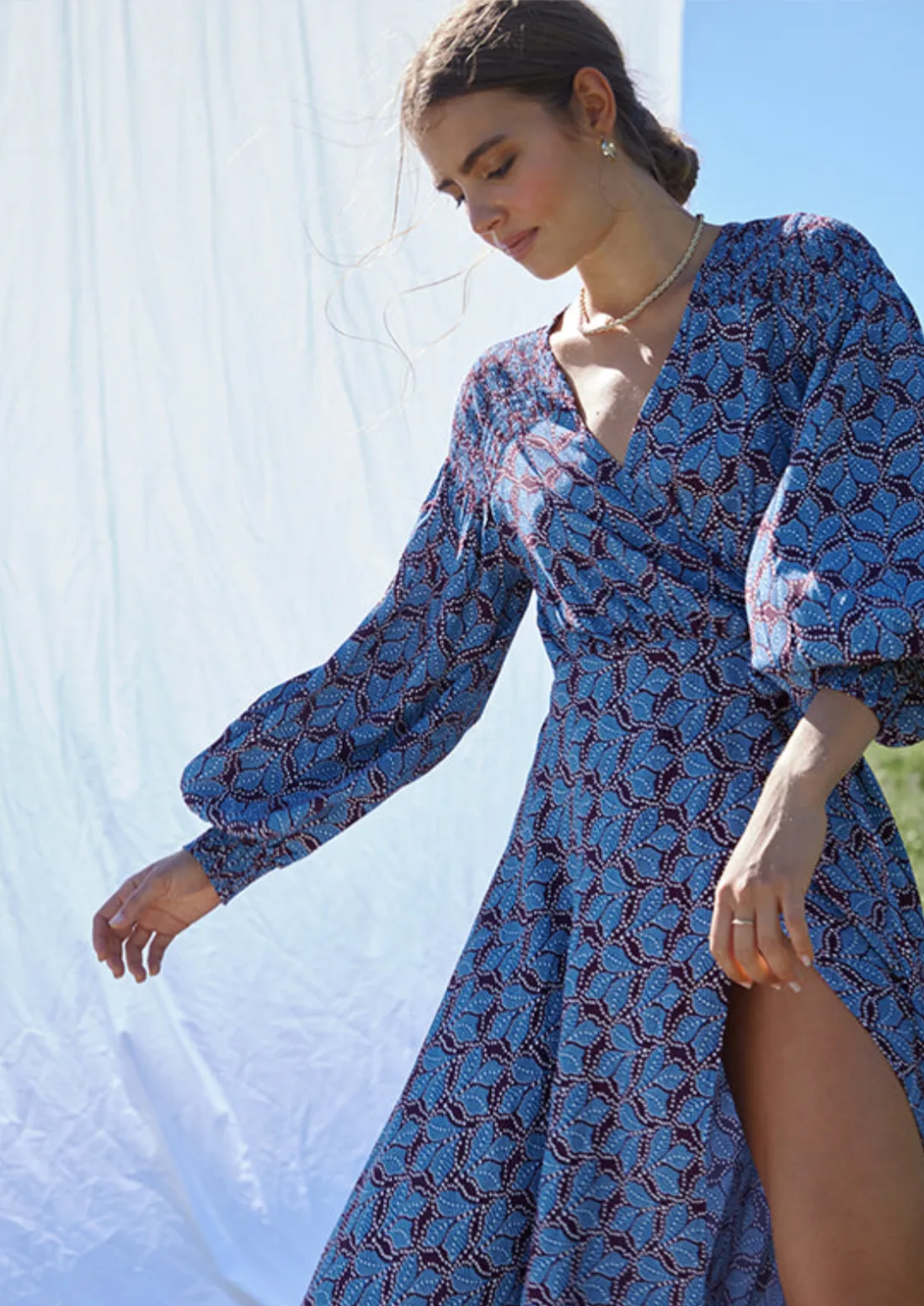Lolita Wrap Dress - Boysenberry