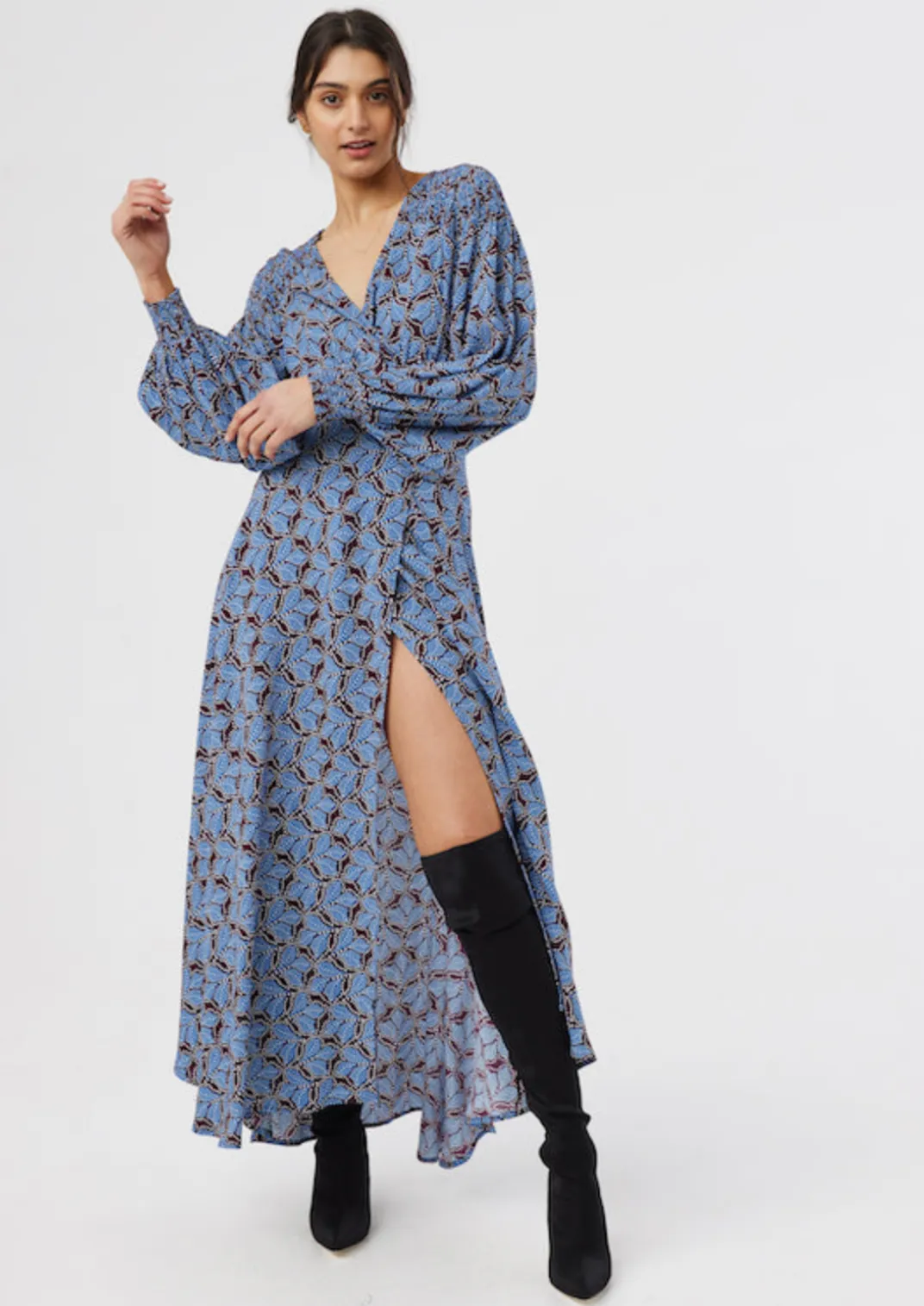 Lolita Wrap Dress - Boysenberry