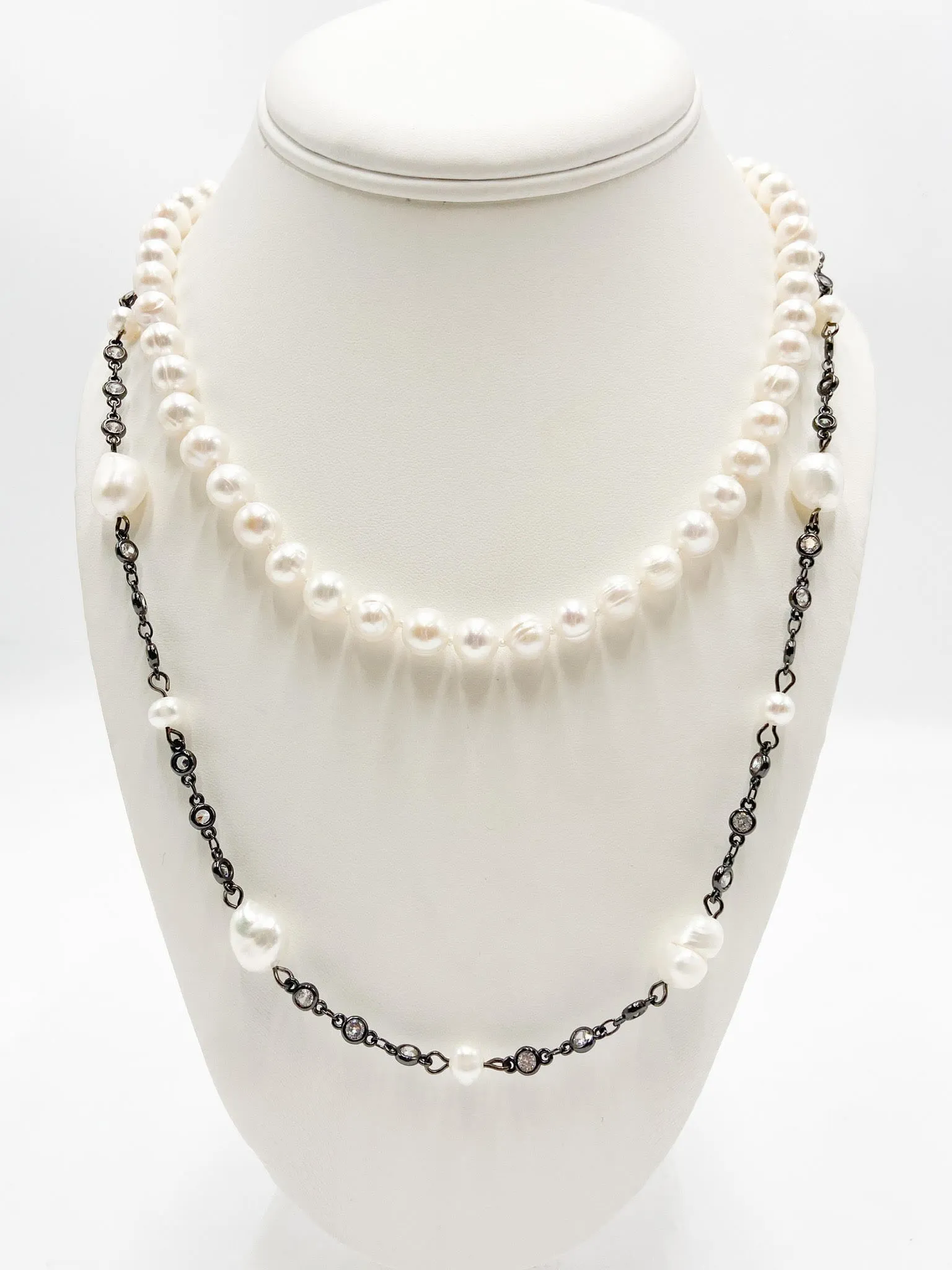 LONG NECKLACE COVERTIBLE TO DOUBLE