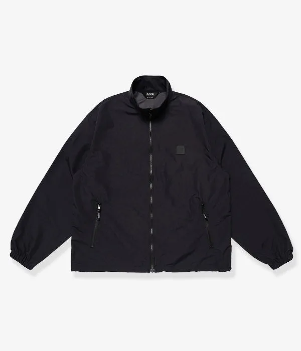LQQK Studio/NYLON TRACK JACKET (BLACK)