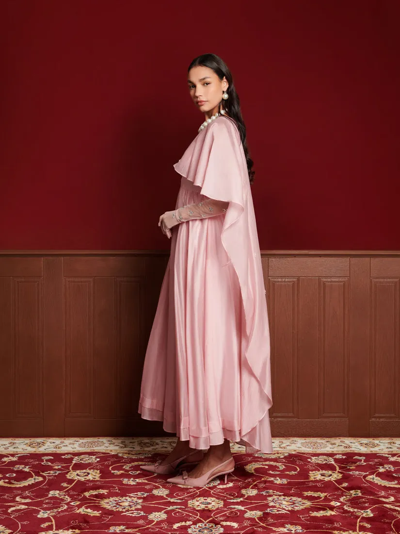 <b>DREAM</b> Crystal Cape Maxi Dress