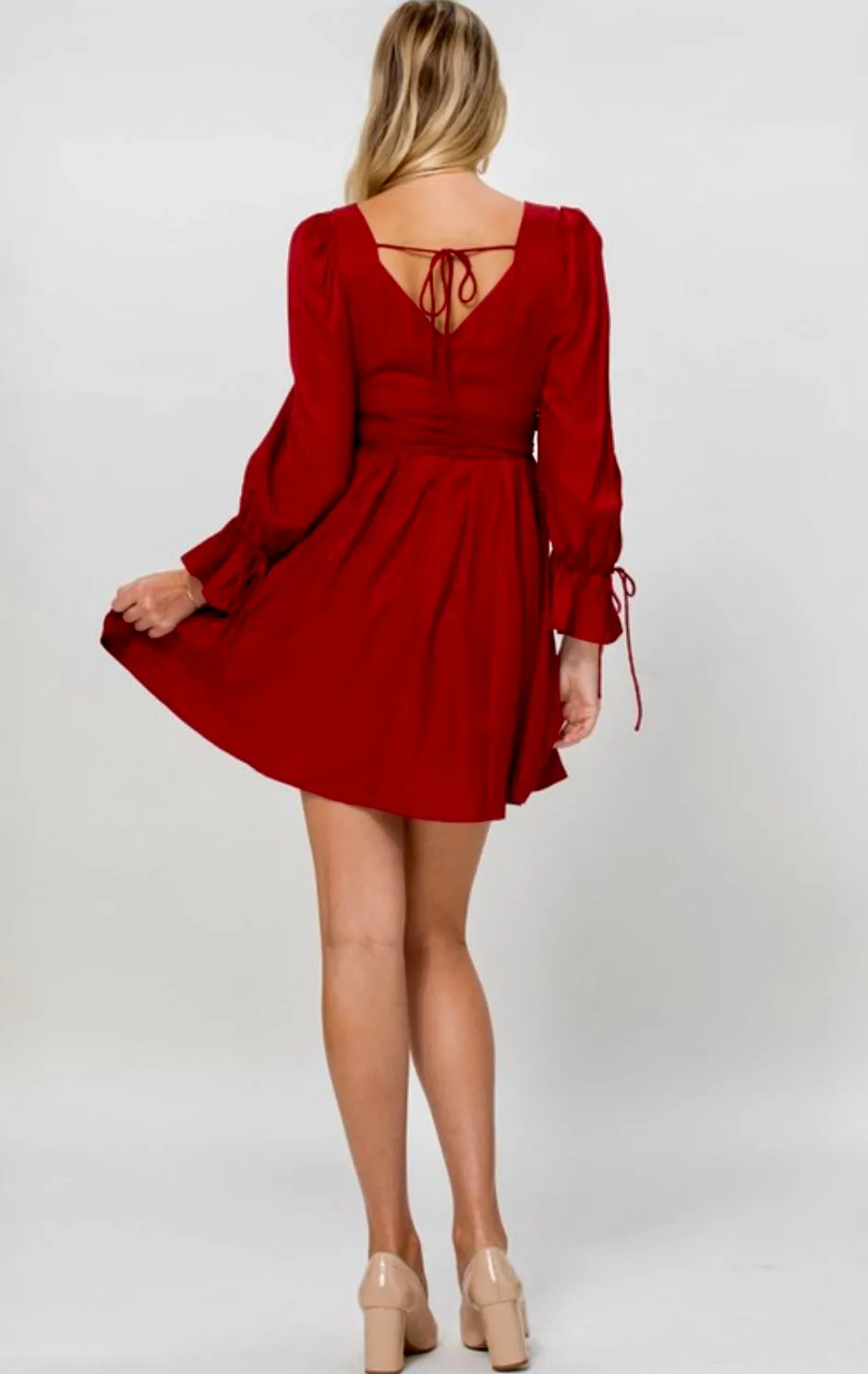 Markle Wrap Front Detail Dress