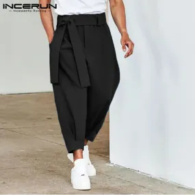 Men's Drawstring Harem Trousers