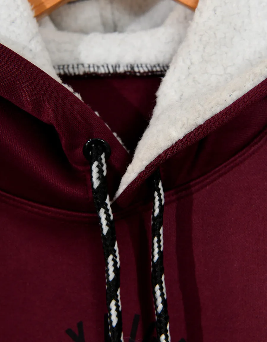 MEN'S EAGLE TRACKSUIT PULLOVER MAROON