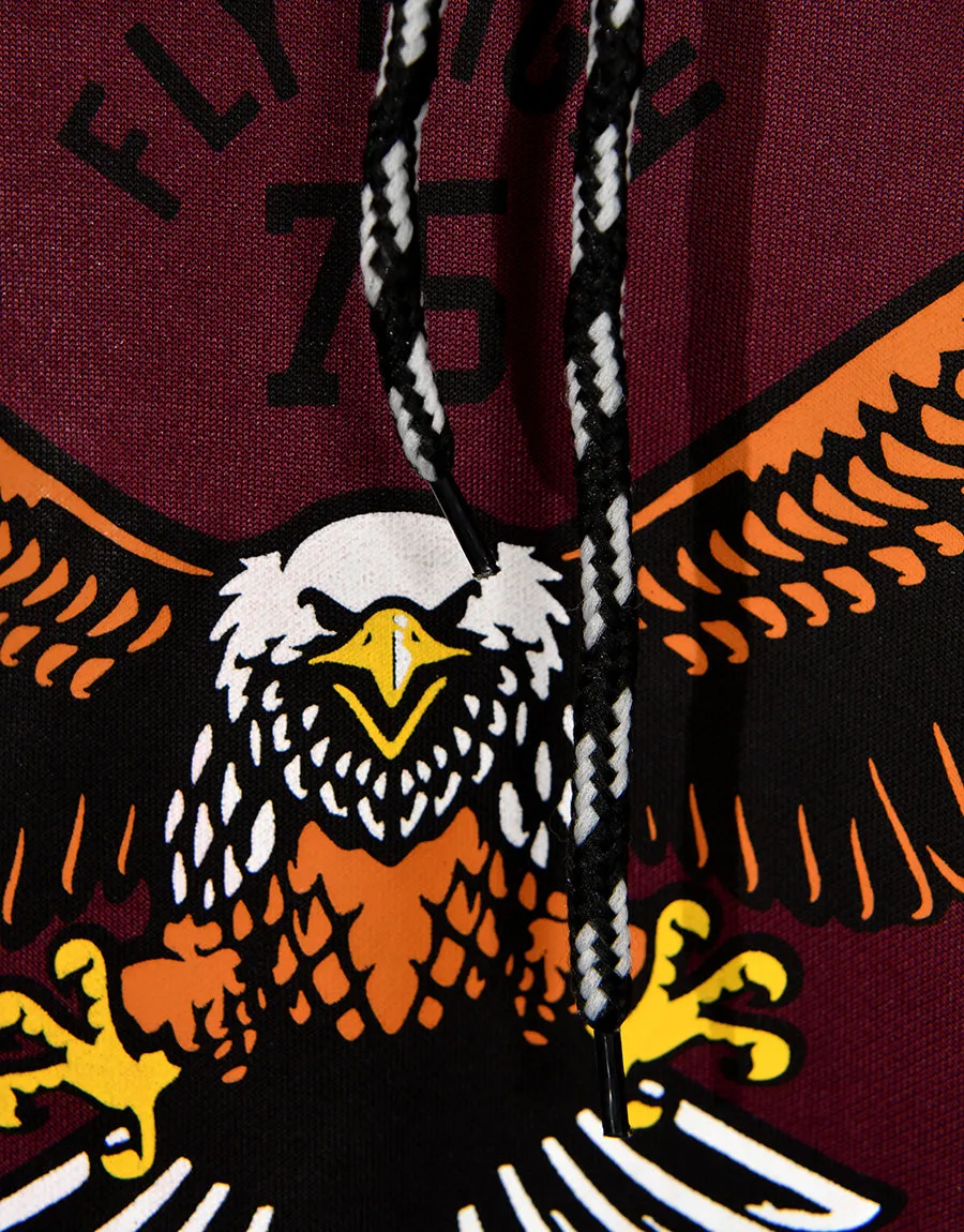 MEN'S EAGLE TRACKSUIT PULLOVER MAROON