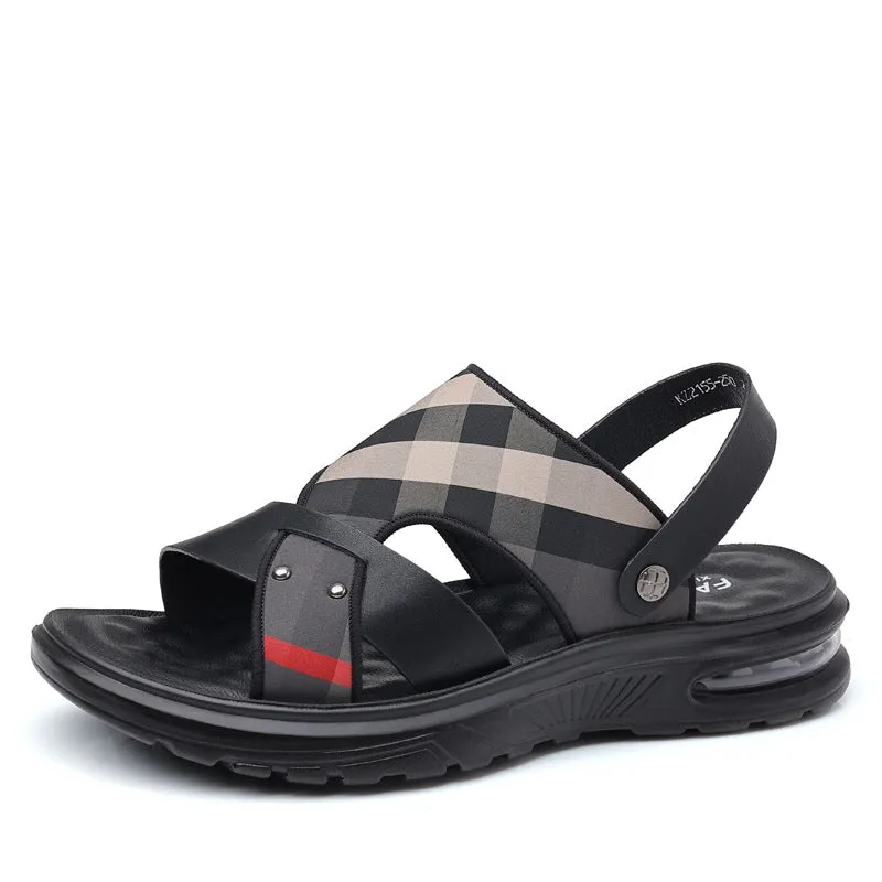 Men's Two-Layer Leather Sandals