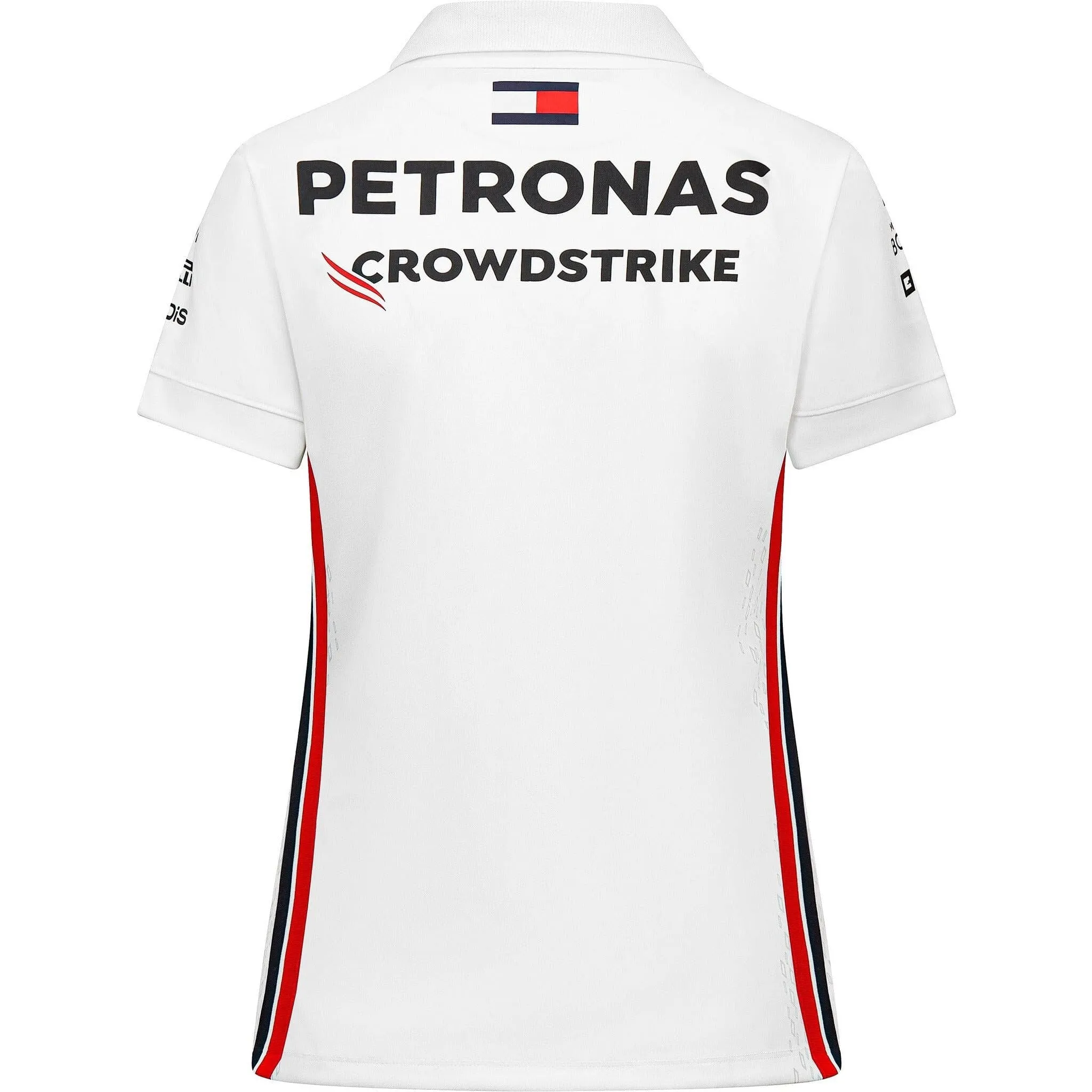 Mercedes AMG Petronas F1 2023 Women's Team Polo Shirt - Black/White