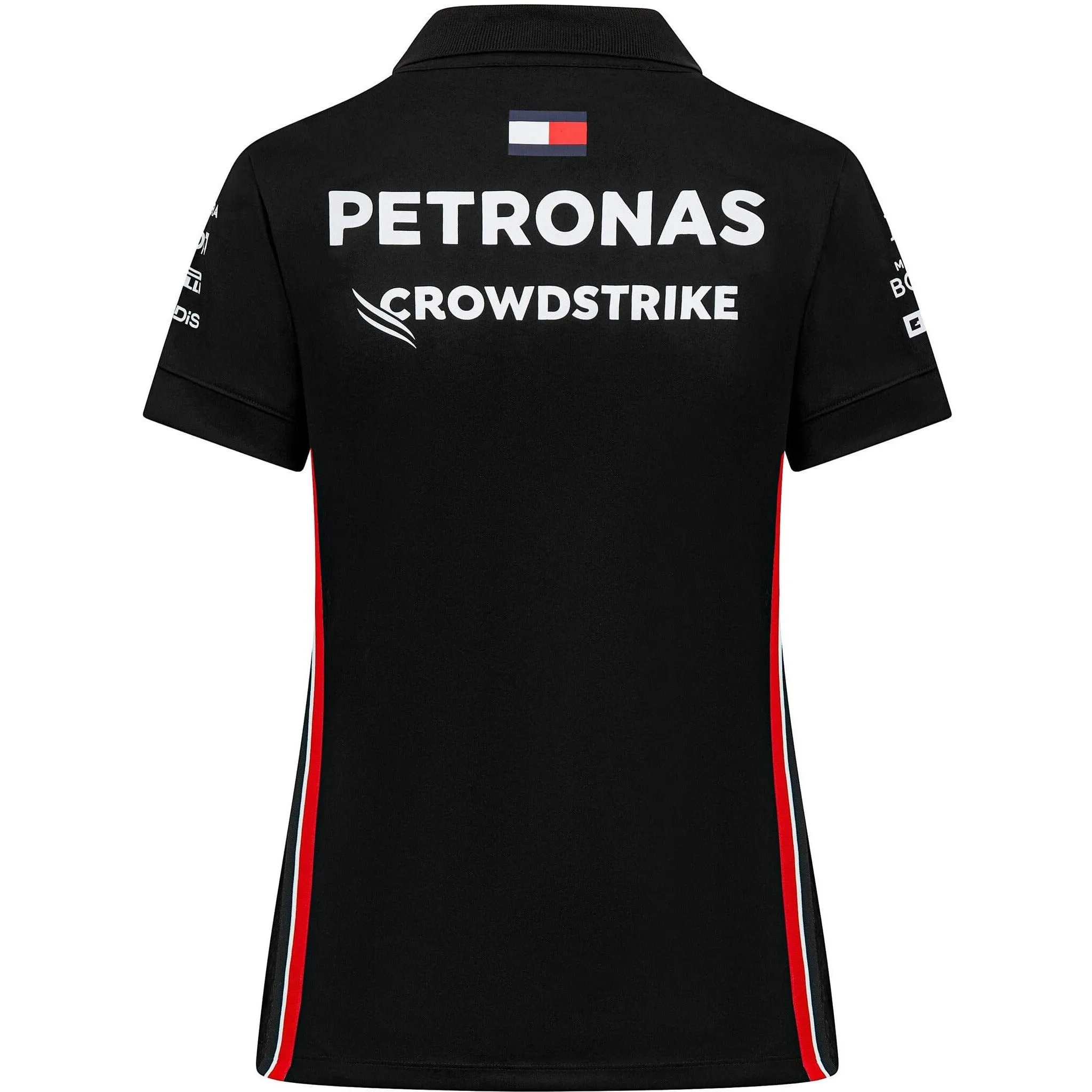 Mercedes AMG Petronas F1 2023 Women's Team Polo Shirt - Black/White