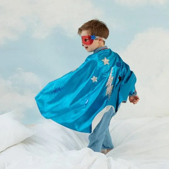 Meri Meri Blue Superhero Dress Up Costume S3001