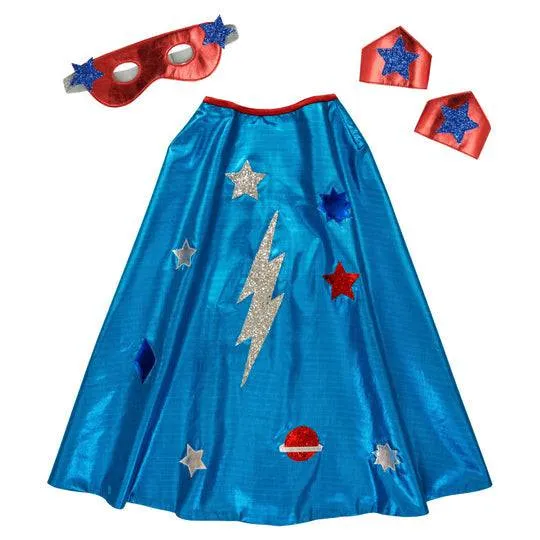 Meri Meri Blue Superhero Dress Up Costume S3001