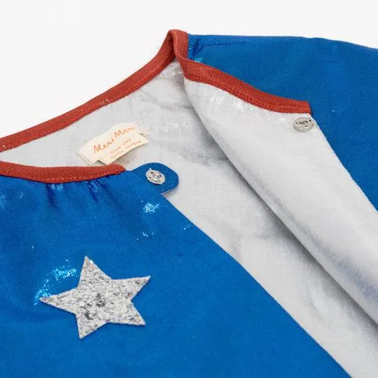 Meri Meri Blue Superhero Dress Up Costume S3001