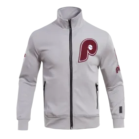MLB PHILADELPHIA PHILLIES CLASSIC MEN'S TRACK JACKET (GRAY)