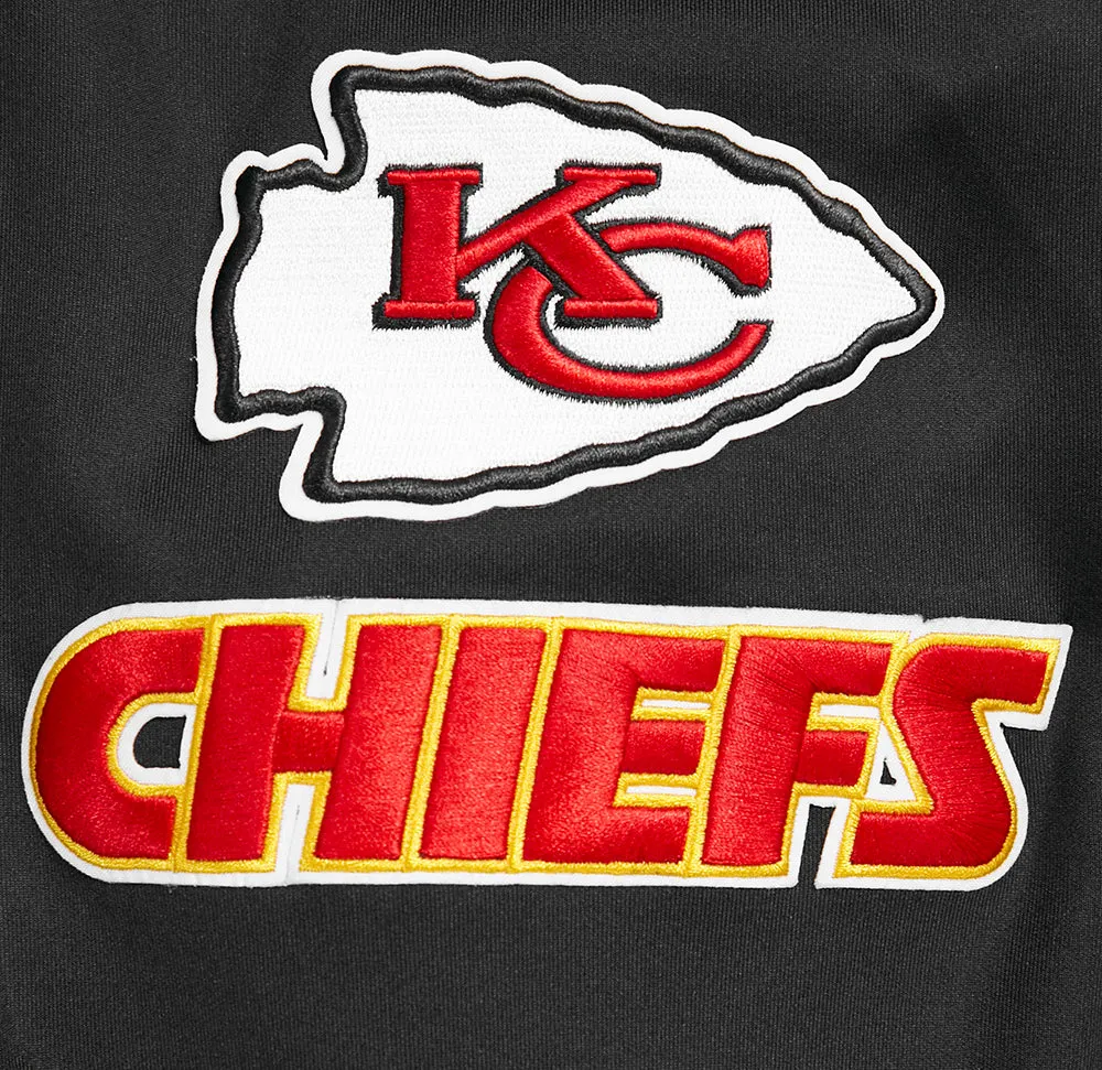 NFL KANSAS CITY CHIEFS CLASSIC MEN'S DK TRACK JACKET (BLACK)